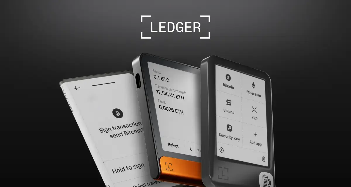 Capture d'écran de Wallet crypto Ledger - Sécurité pour la DeFi et le Web3