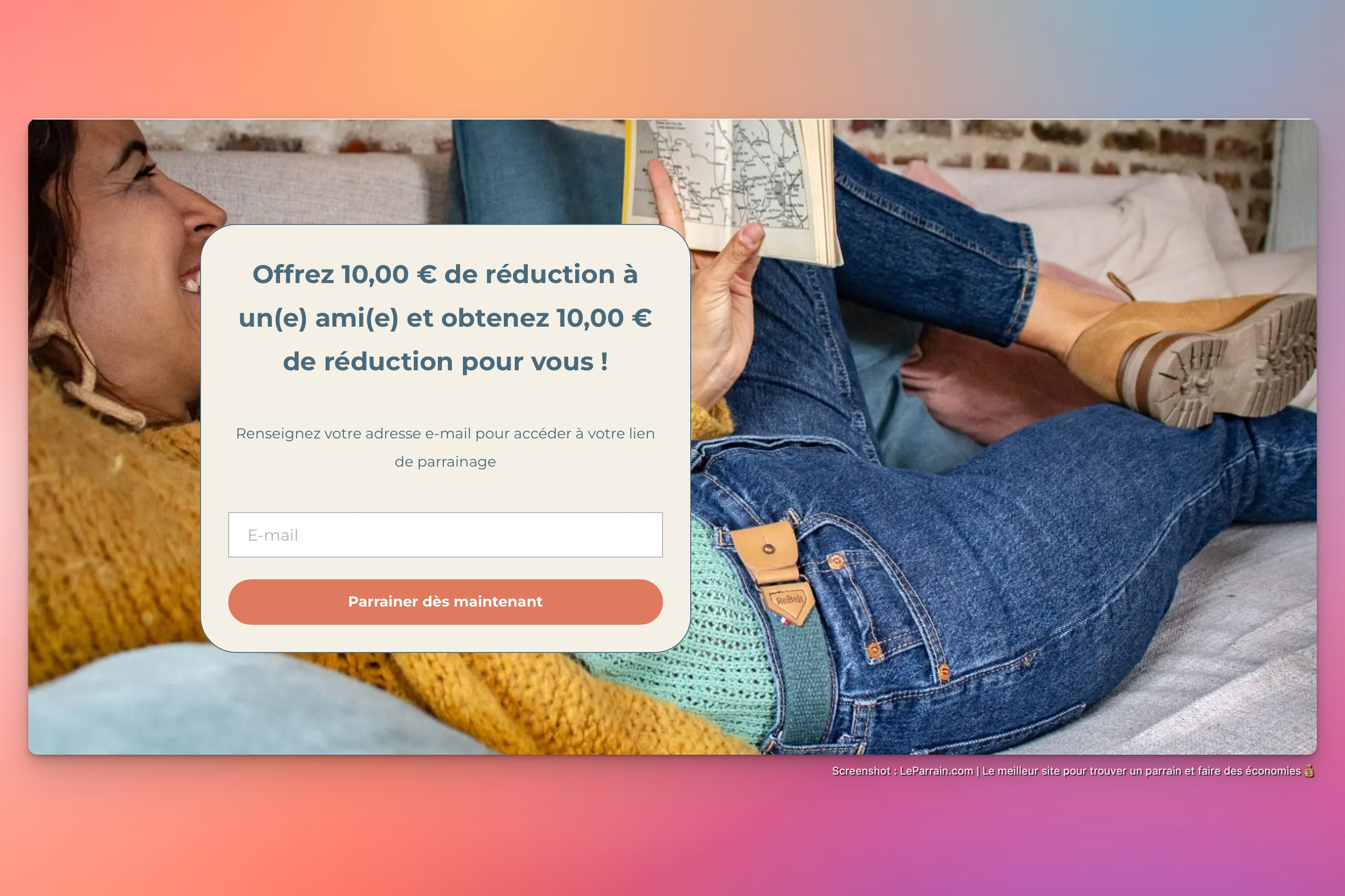 Capture d'écran 5 du programme de parrainage Libelté