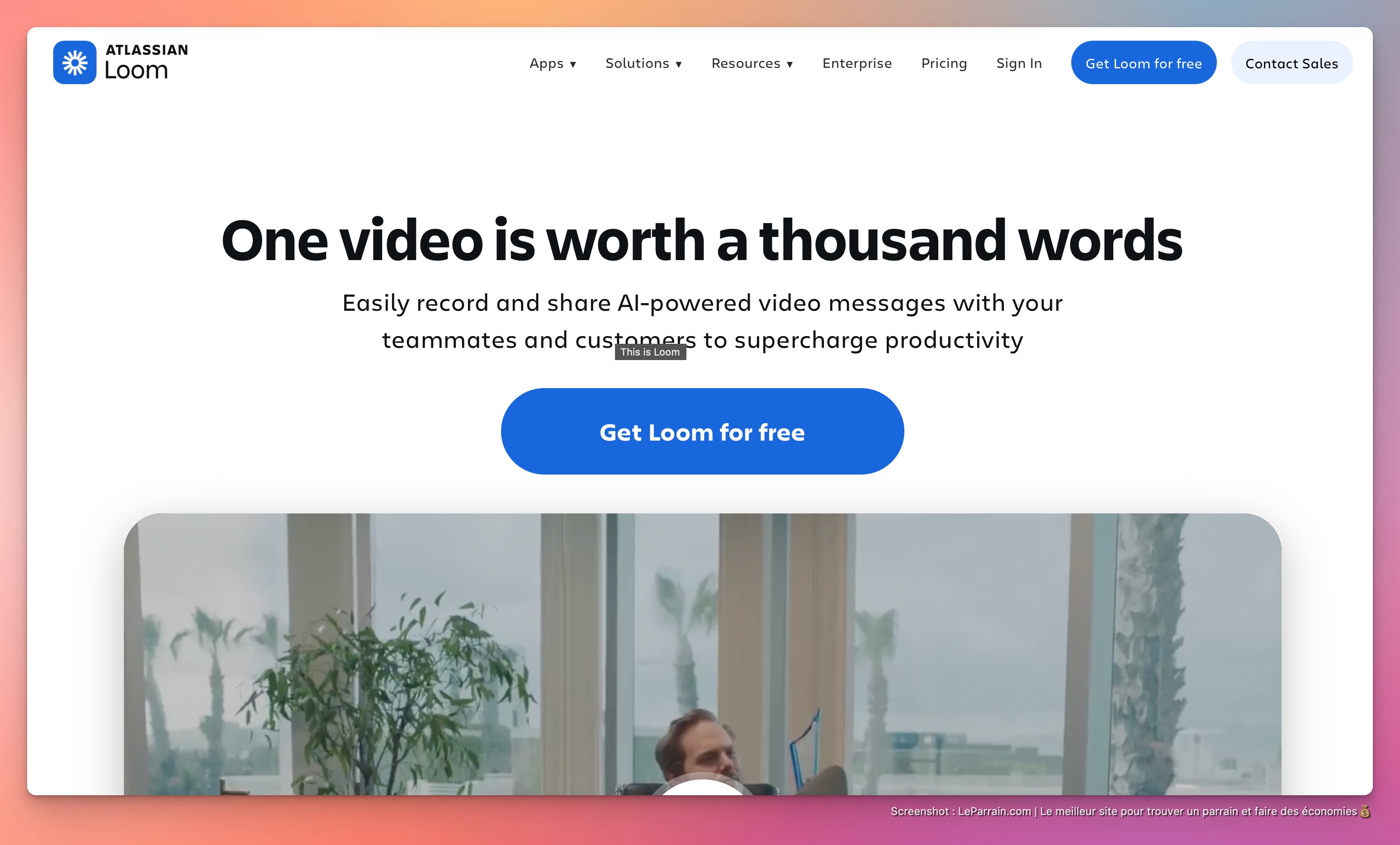 Capture d'écran 4 du programme de parrainage Loom