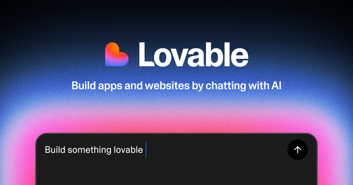 Capture d'écran de Lovable - Build Apps &amp; Websites with AI, Fast | No Code App Builder