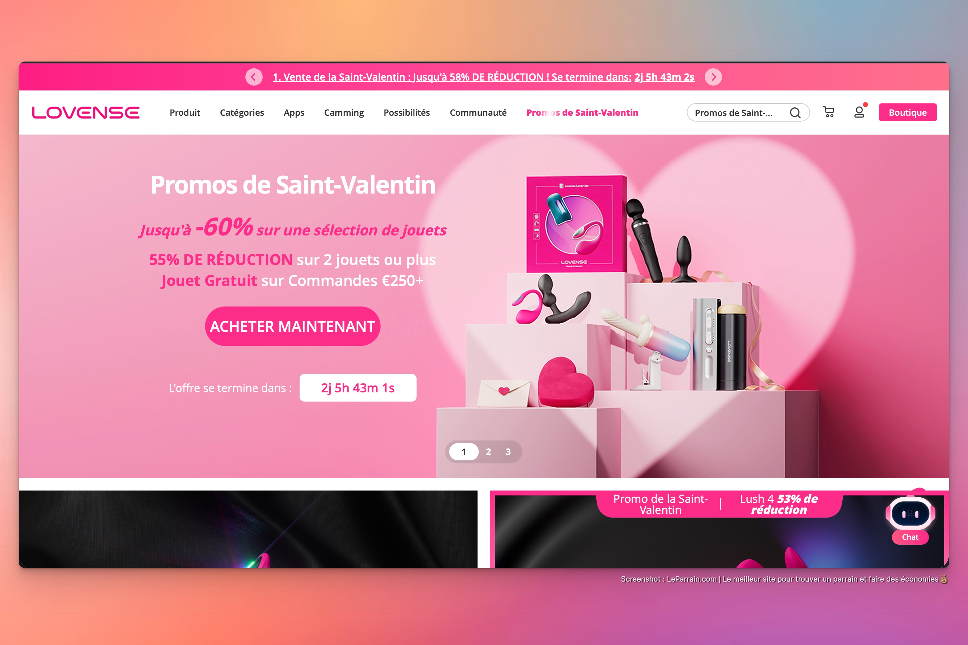 Capture d'écran 4 du programme de parrainage Lovense