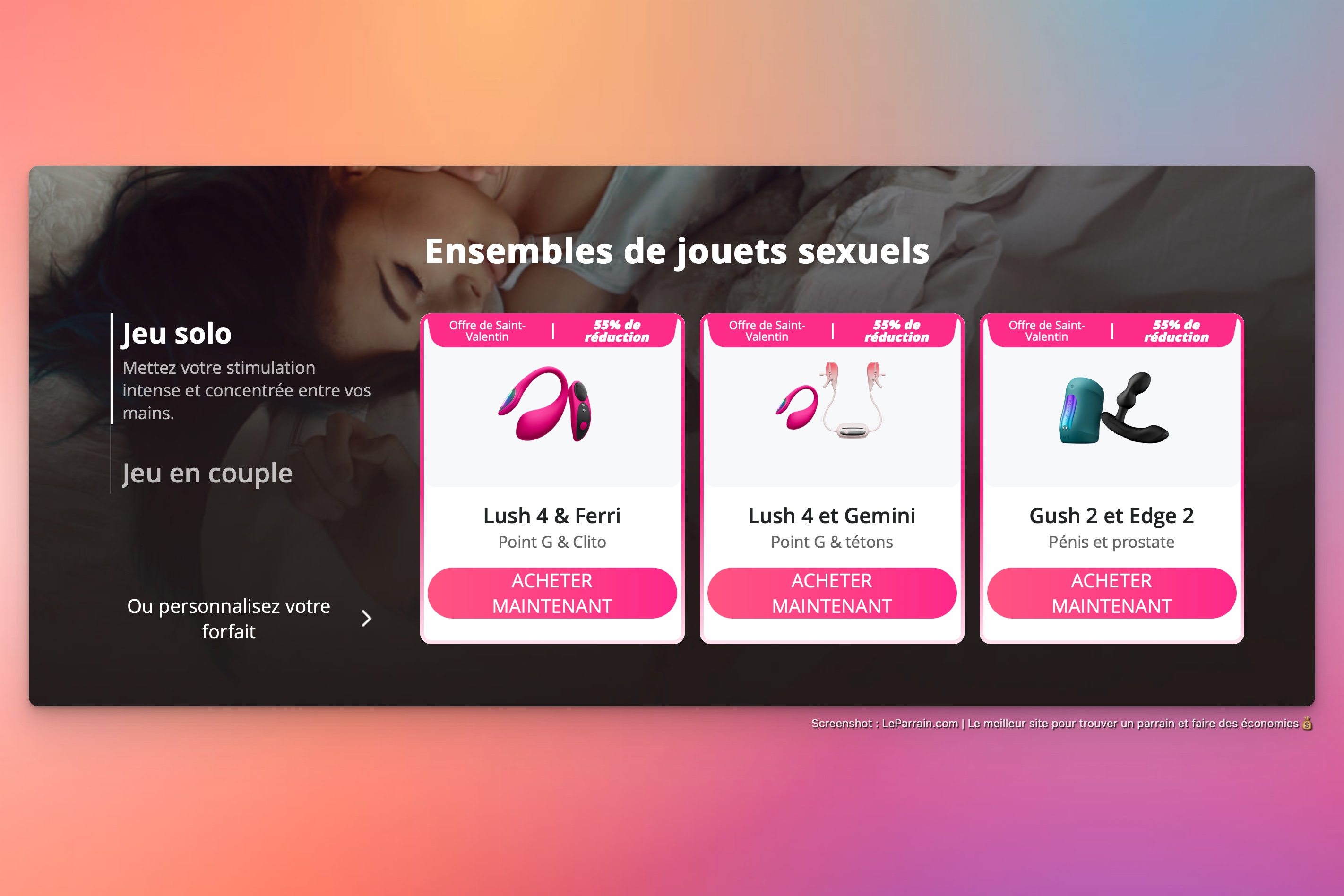 Capture d'écran 5 du programme de parrainage Lovense