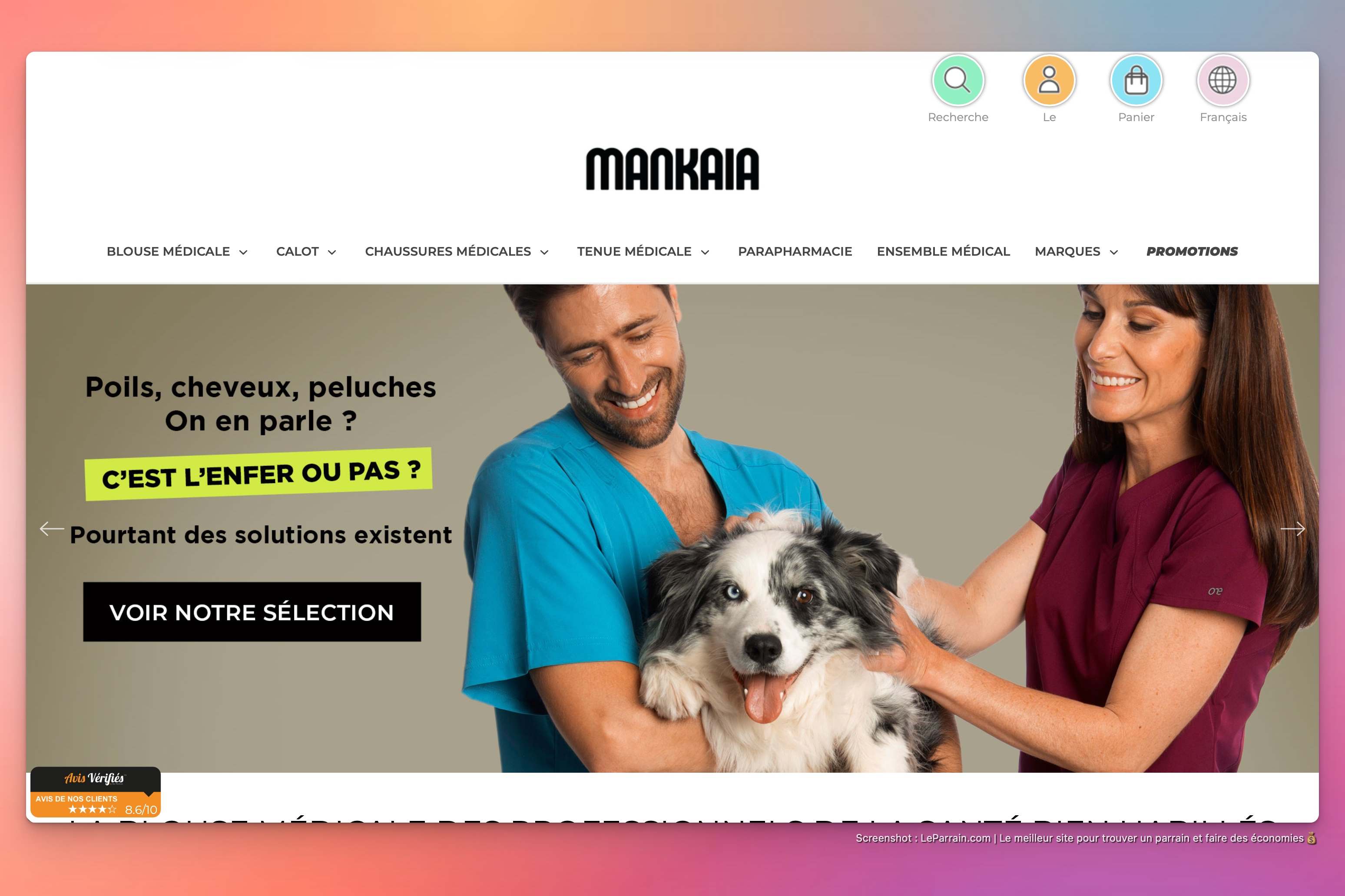 Capture d'écran 3 du programme de parrainage Mankaia