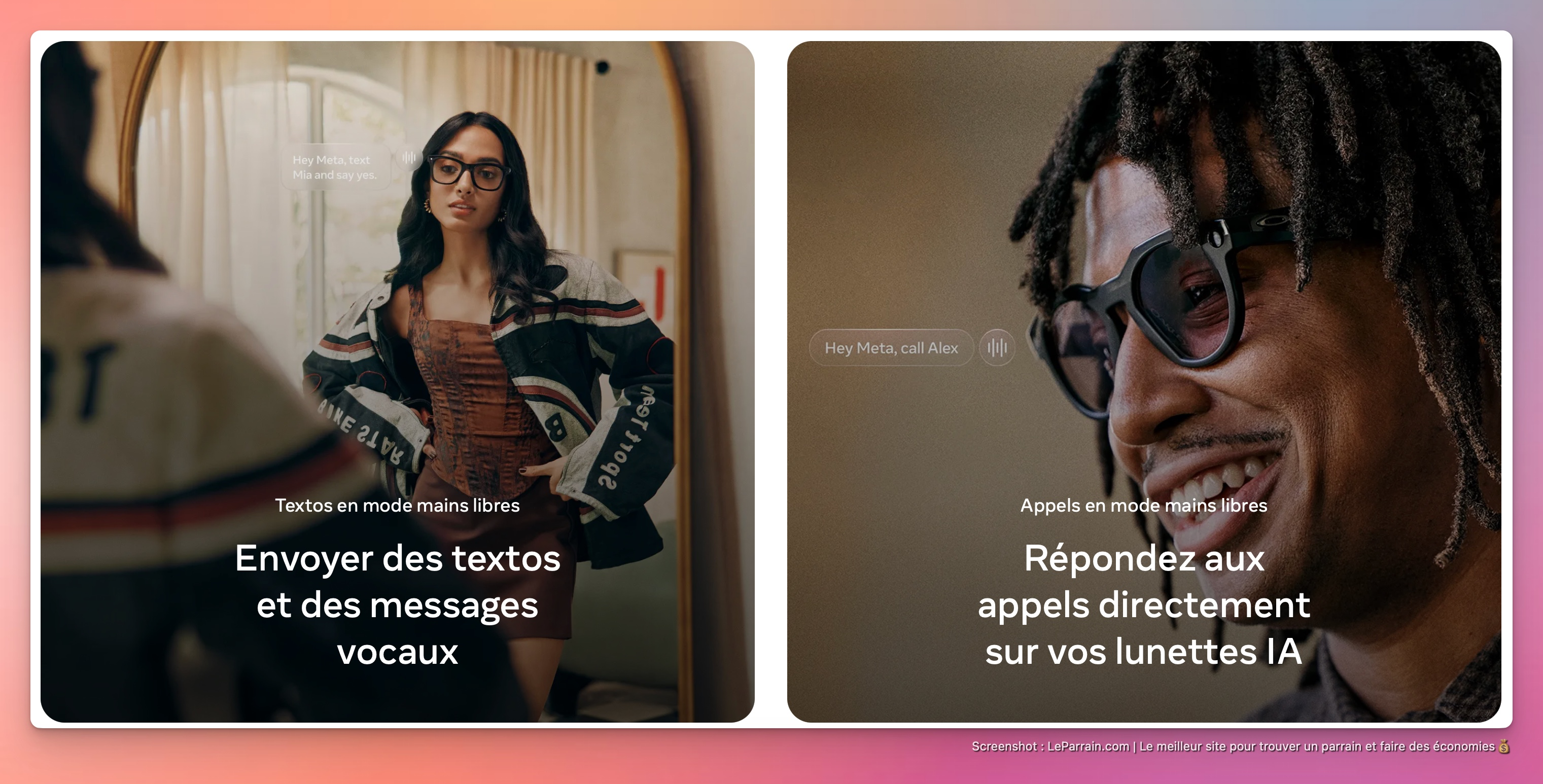 Capture d'écran 3 du programme de parrainage Meta