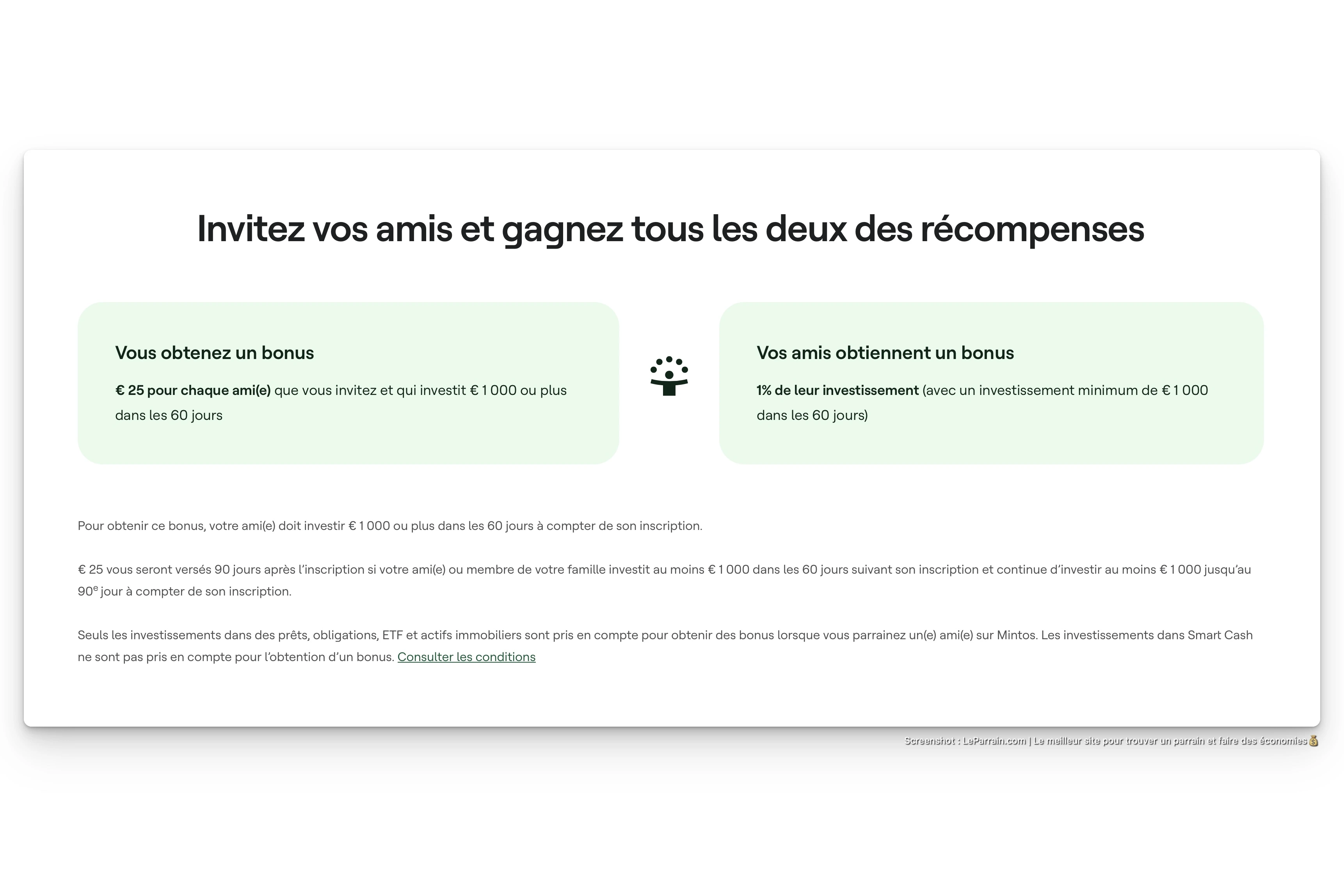 Capture d'écran 10 du programme de parrainage Mintos
