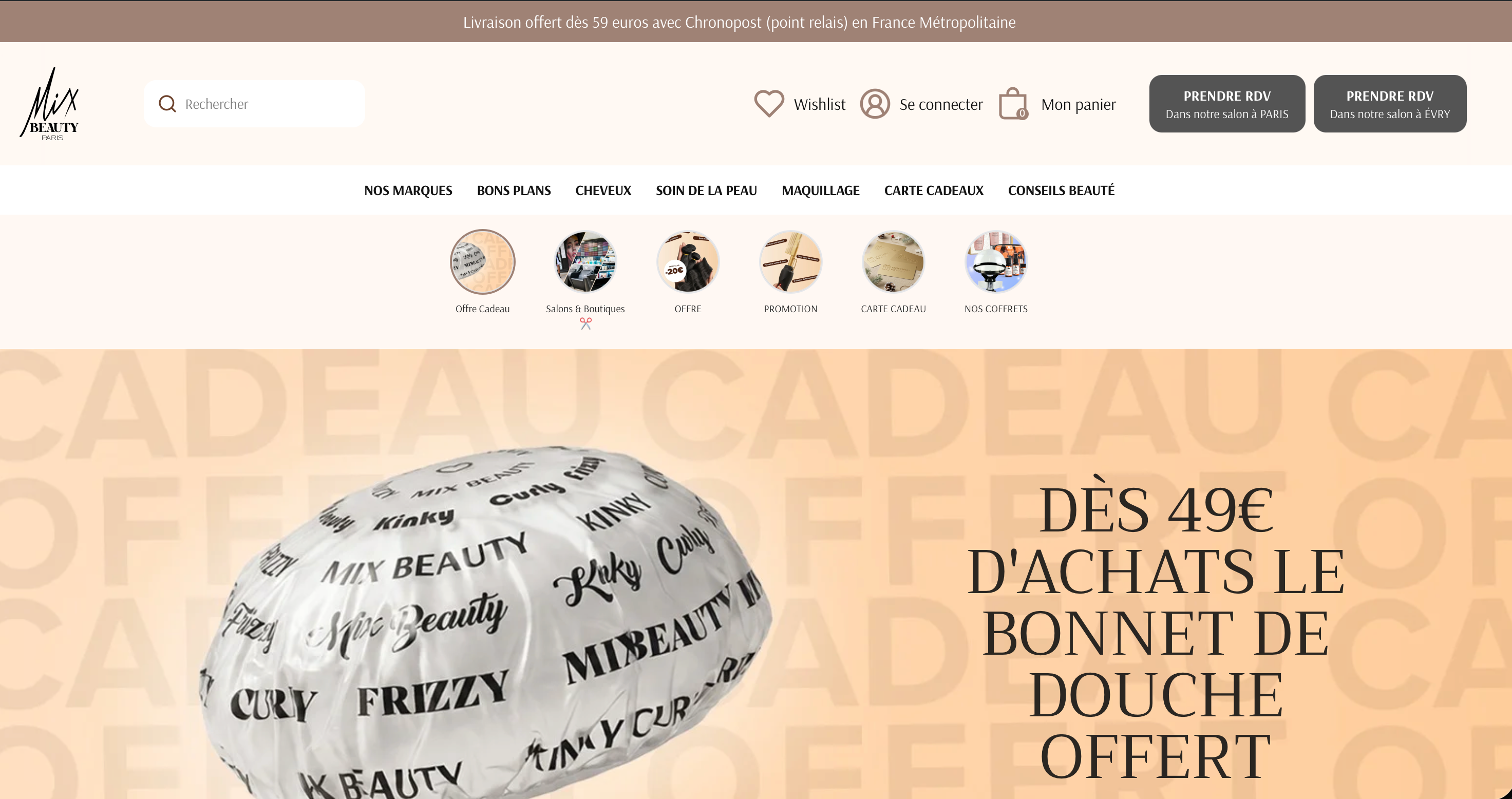 Capture d'écran 1 du programme de parrainage Mix Beauty