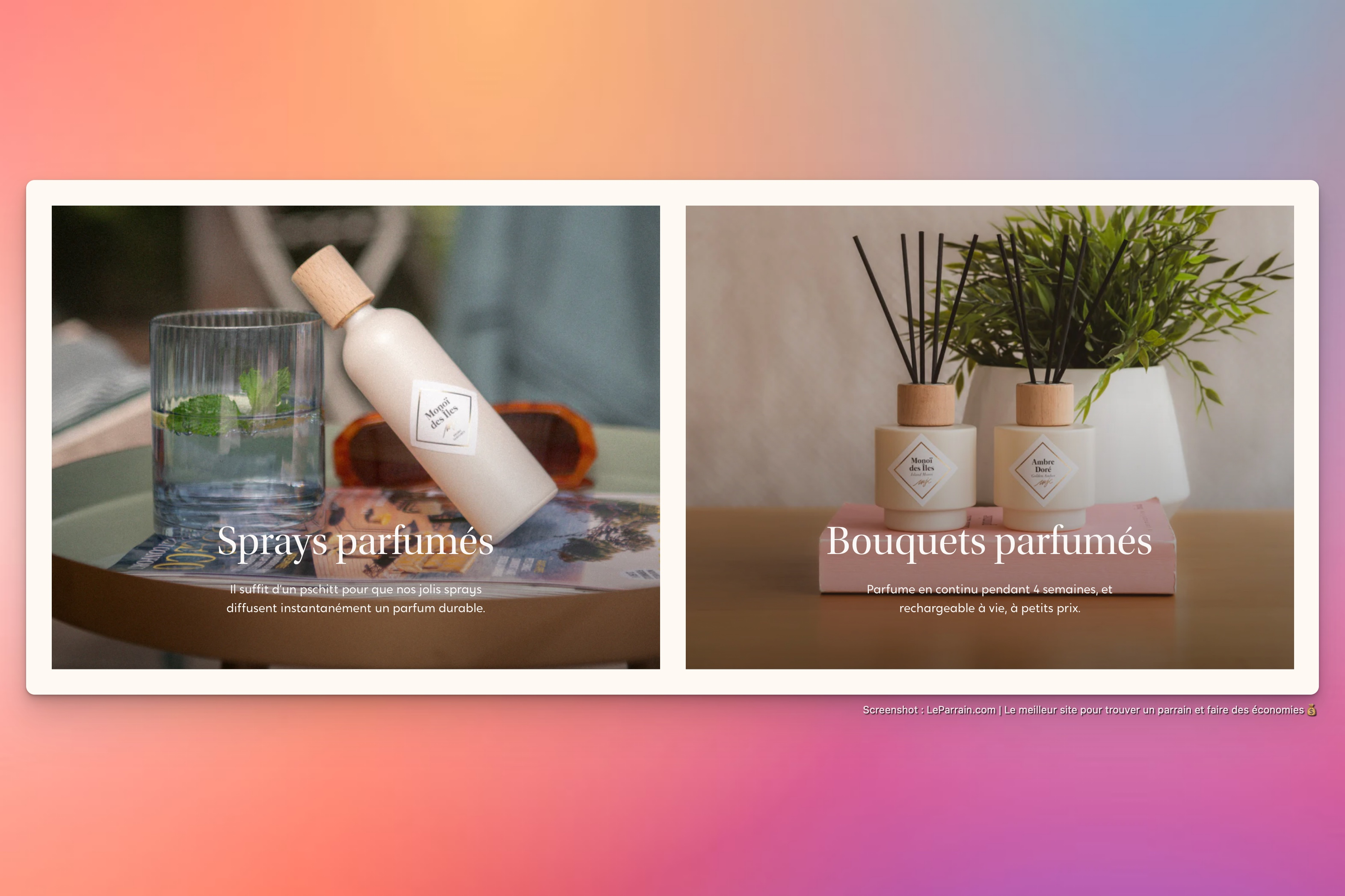 Capture d'écran 5 du programme de parrainage My Jolie Candle