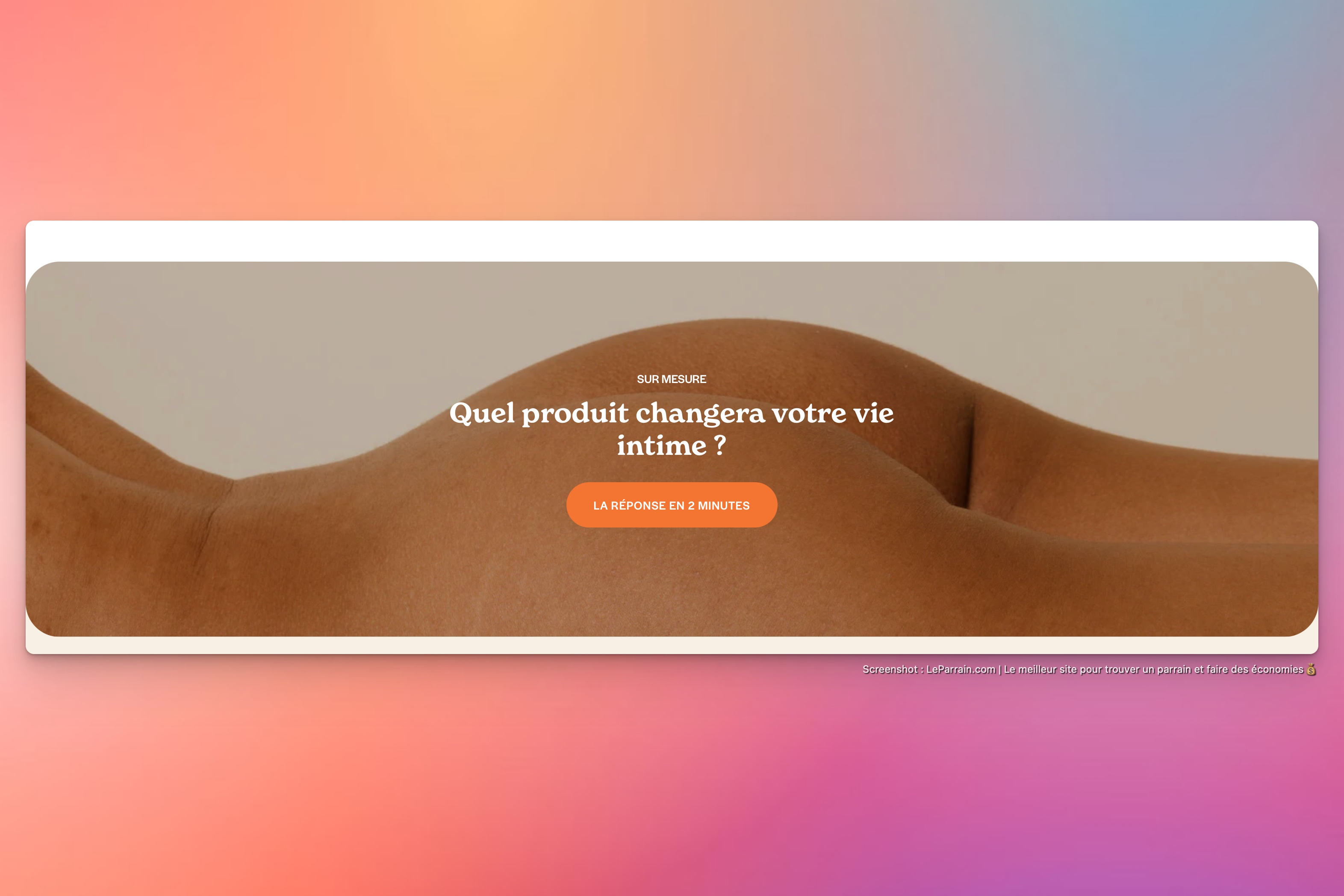 Capture d'écran 5 du programme de parrainage My Lubie