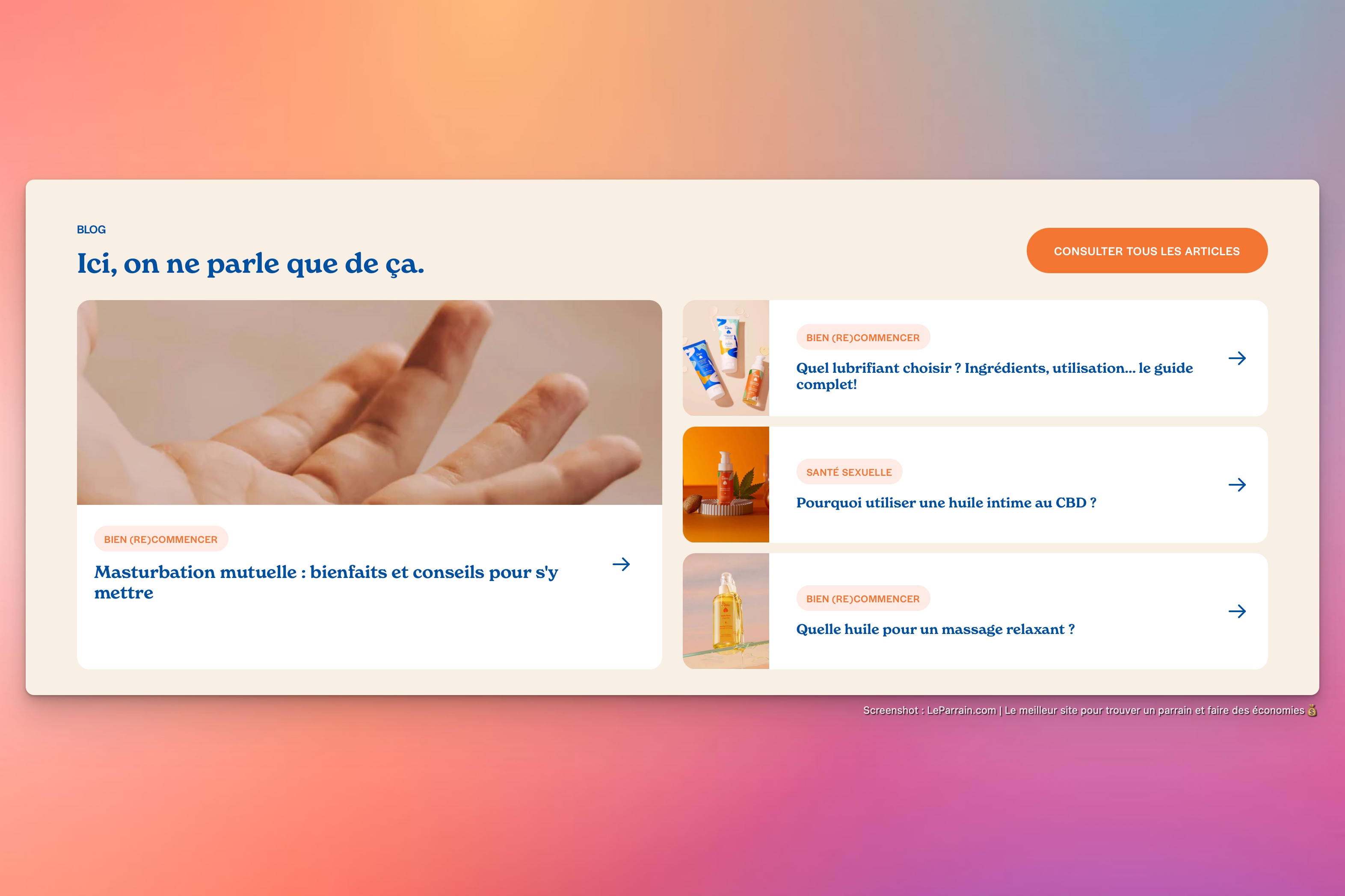 Capture d'écran 6 du programme de parrainage My Lubie