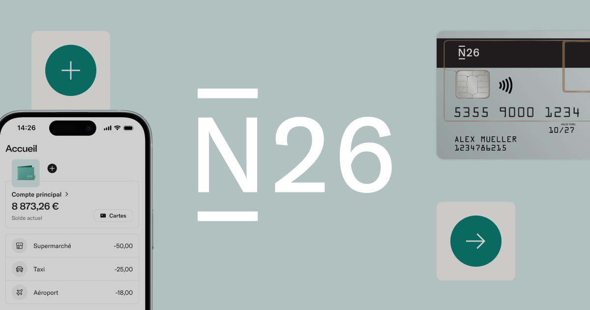 Capture d'écran de N26 La banque en ligne qu’on adore