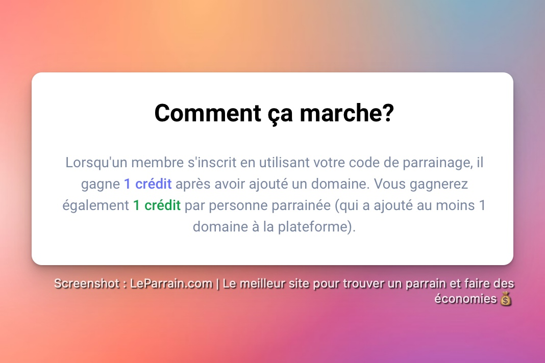 Capture d'écran 1 du programme de parrainage NetLinkDeal