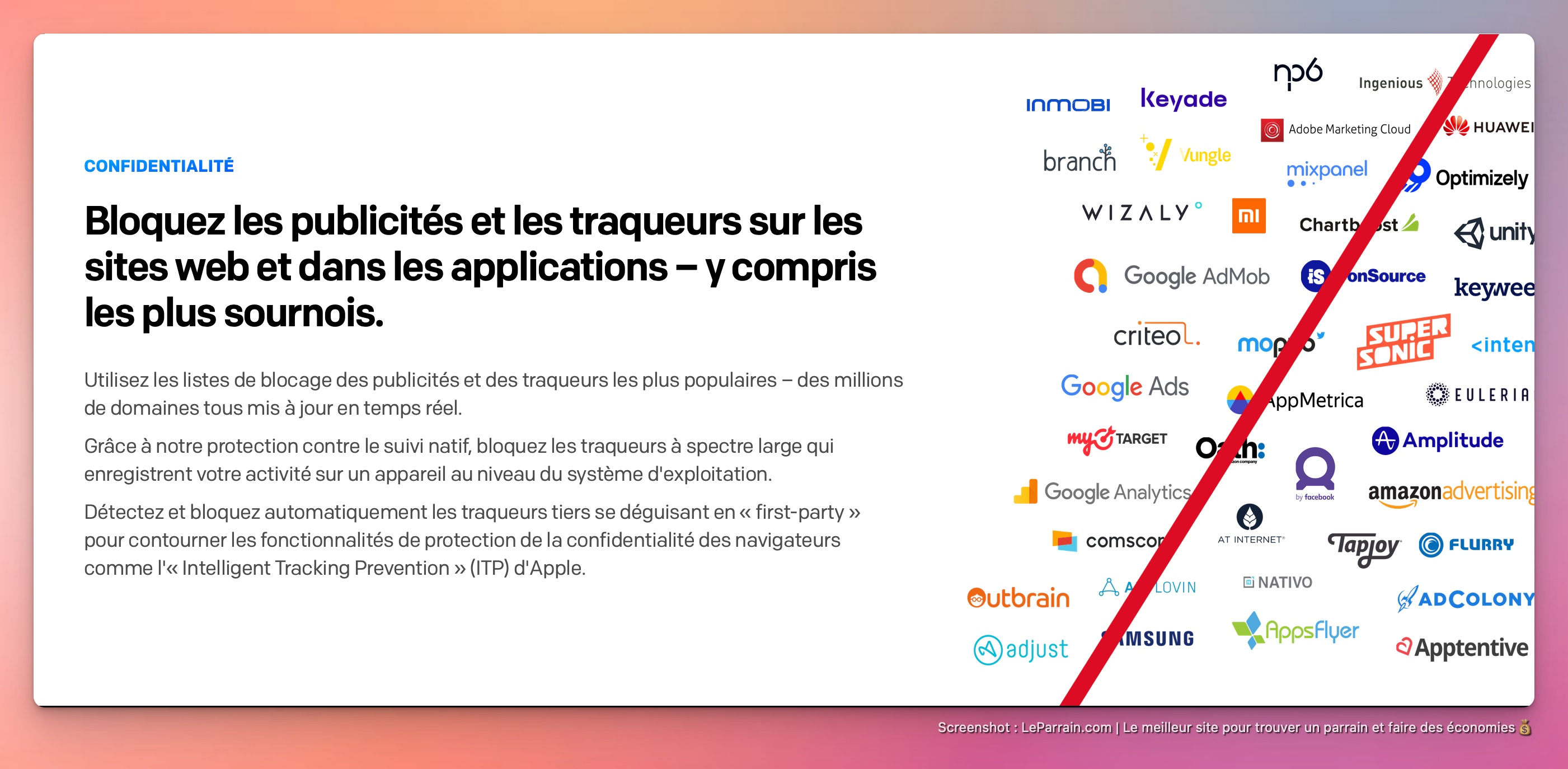 Capture d'écran 4 du programme de parrainage NextDNS