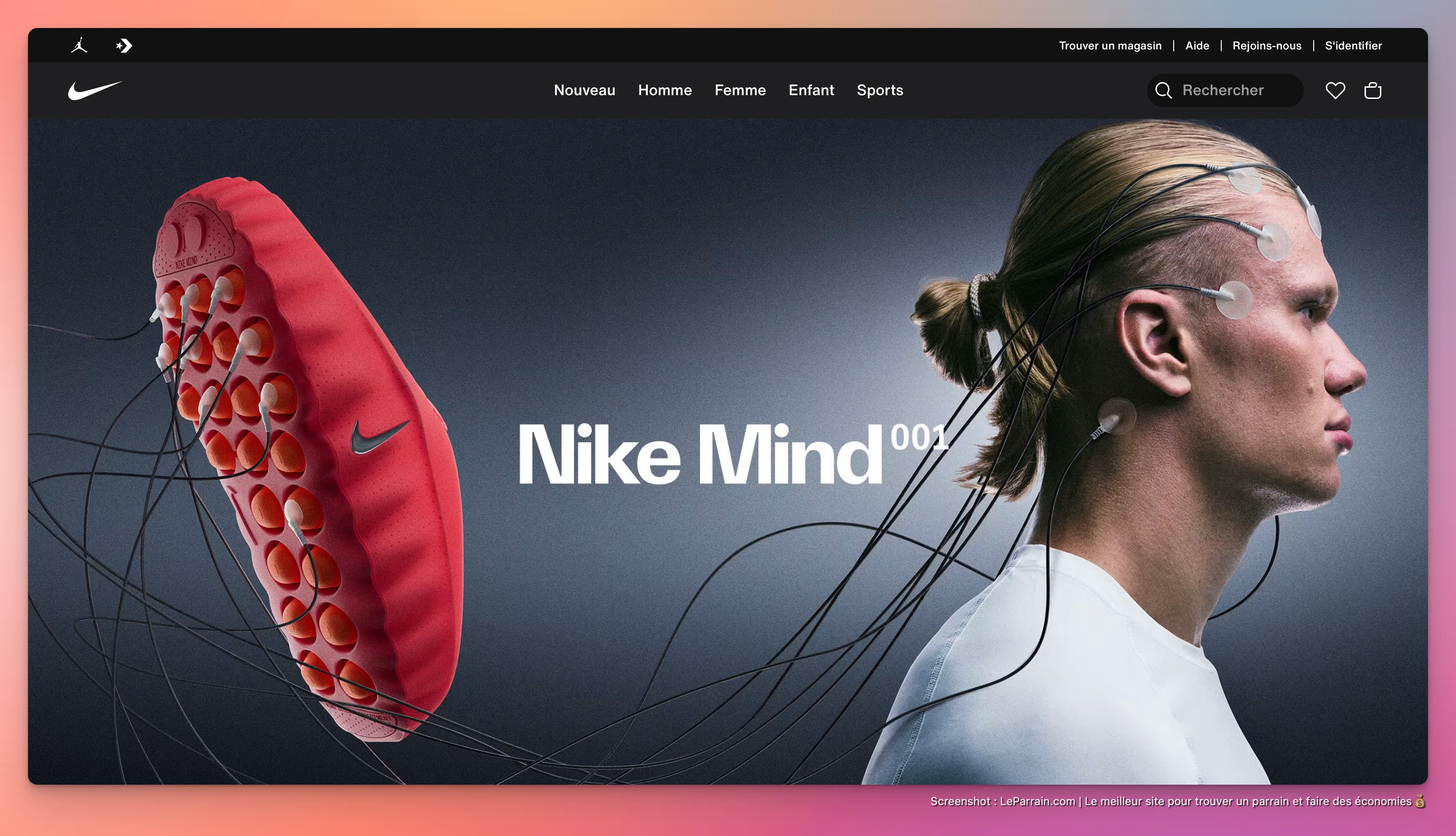 Capture d'écran 4 du programme de parrainage Nike