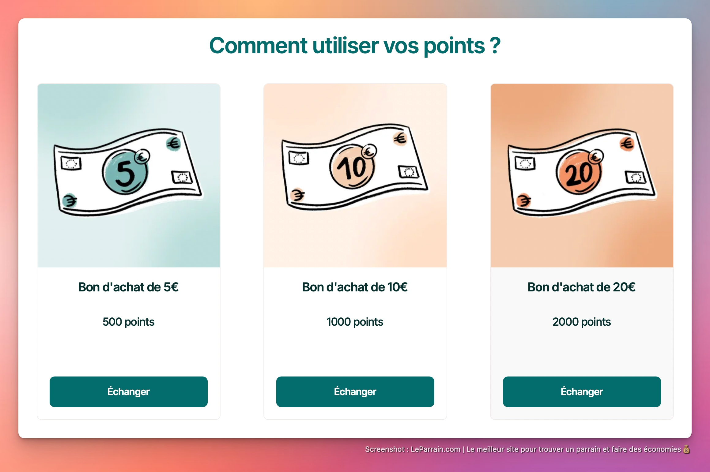 Capture d'écran 6 du programme de parrainage Novoma