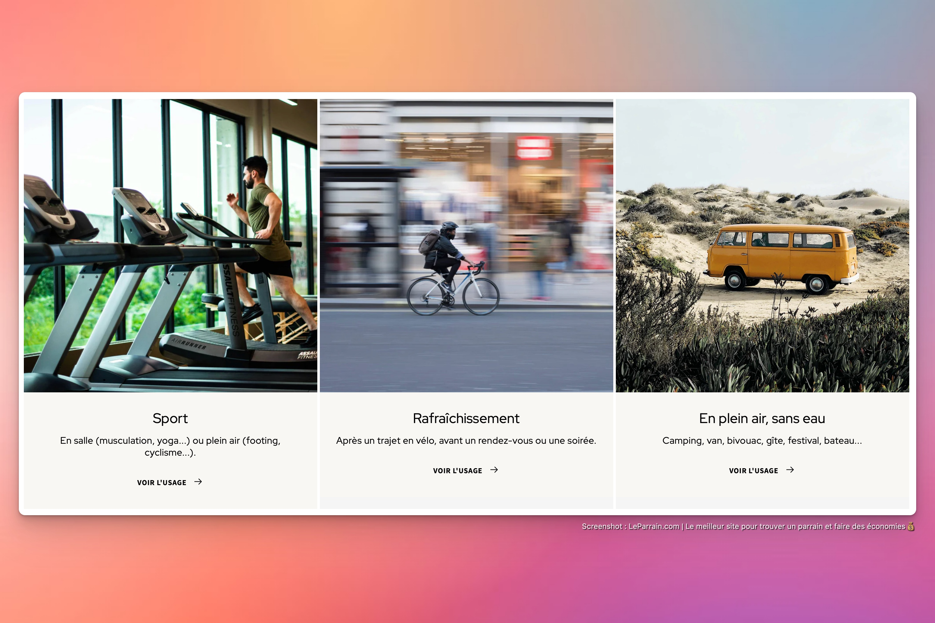 Capture d'écran 2 du programme de parrainage Nowa