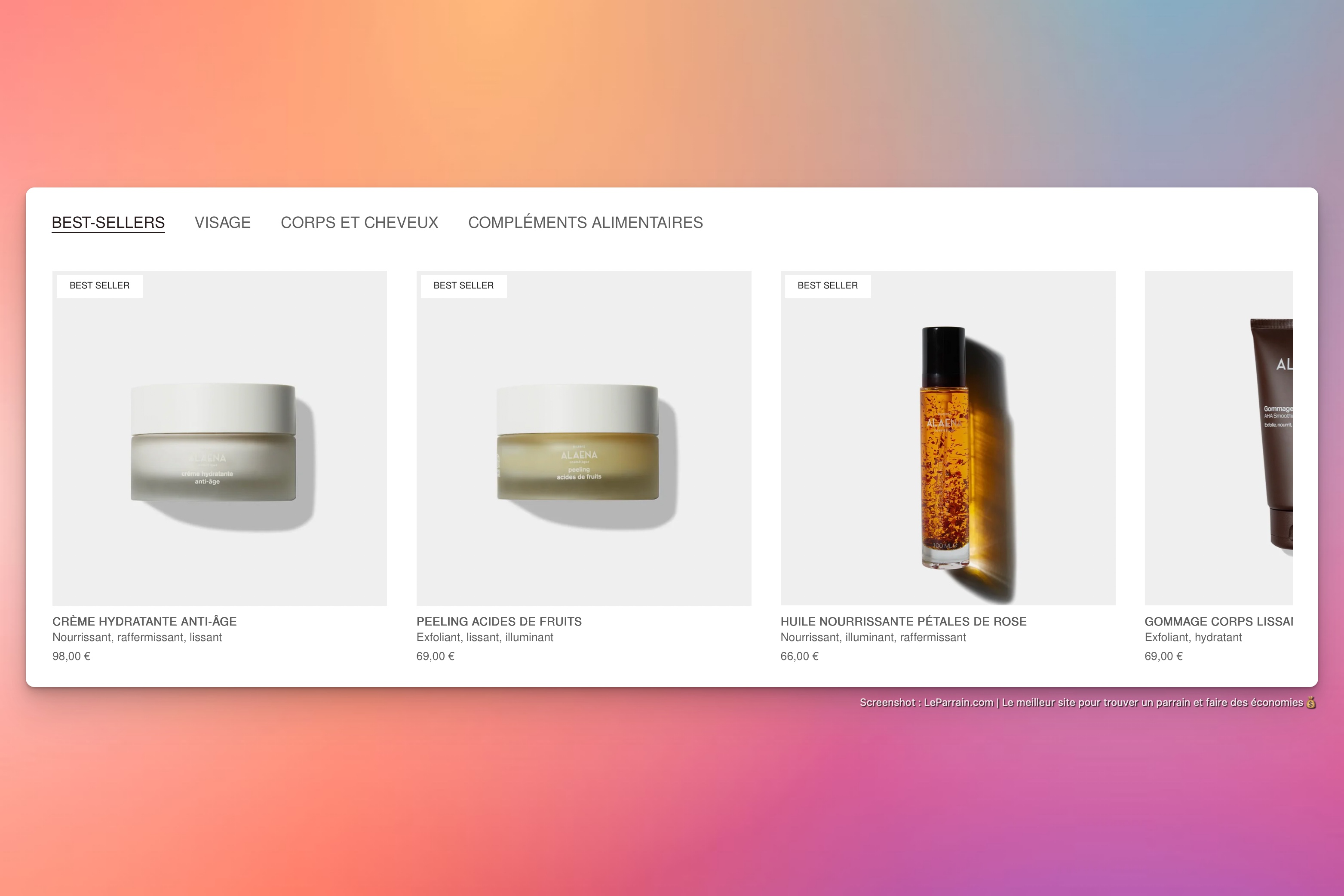 Capture d'écran 8 du programme de parrainage Nowa