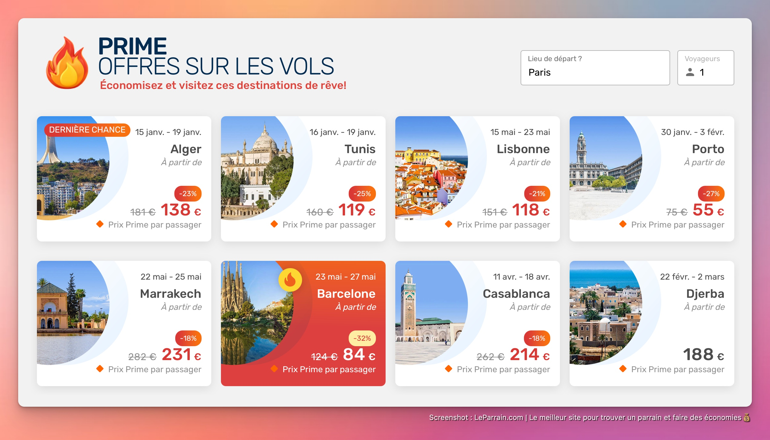 Capture d'écran 4 du programme de parrainage Opodo
