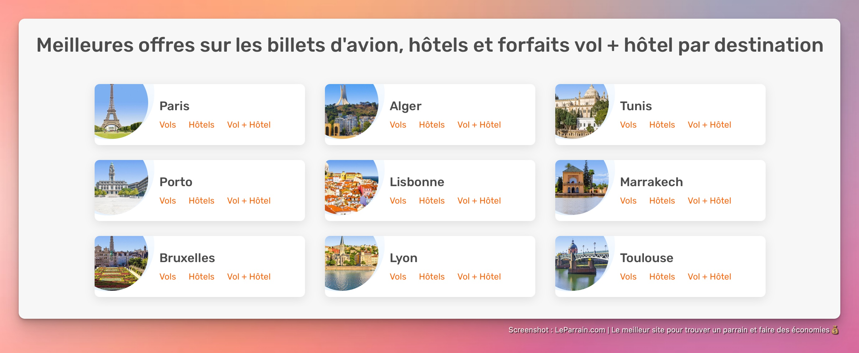 Capture d'écran 5 du programme de parrainage Opodo