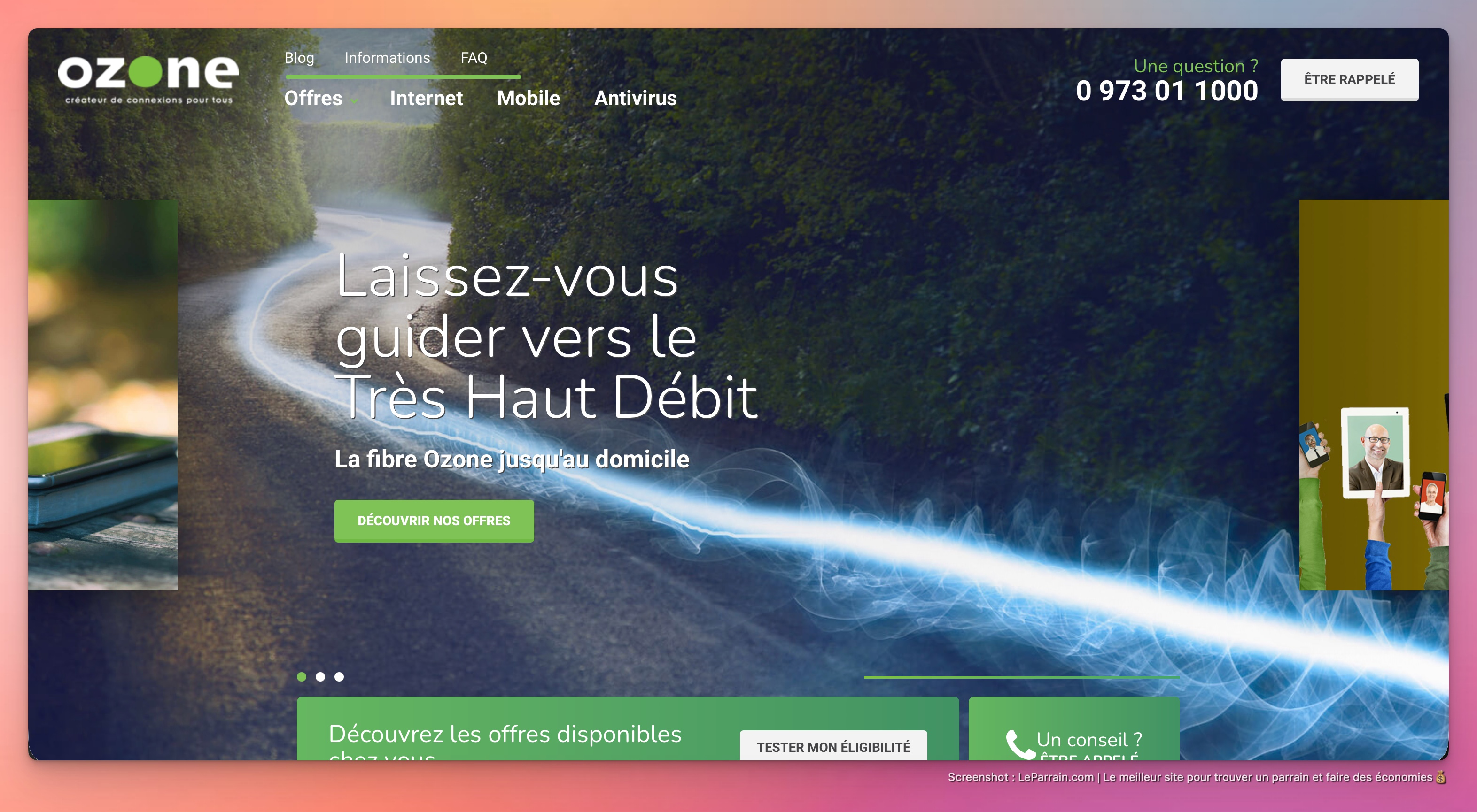 Capture d'écran 1 du programme de parrainage Ozone