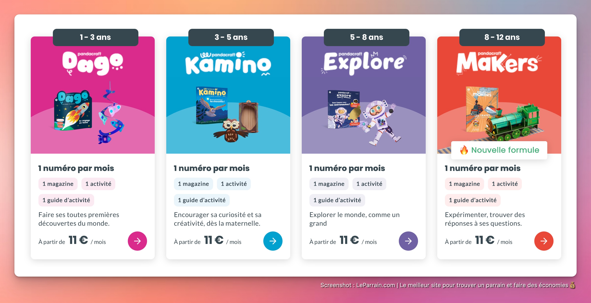 Capture d'écran 2 du programme de parrainage Pandacraft