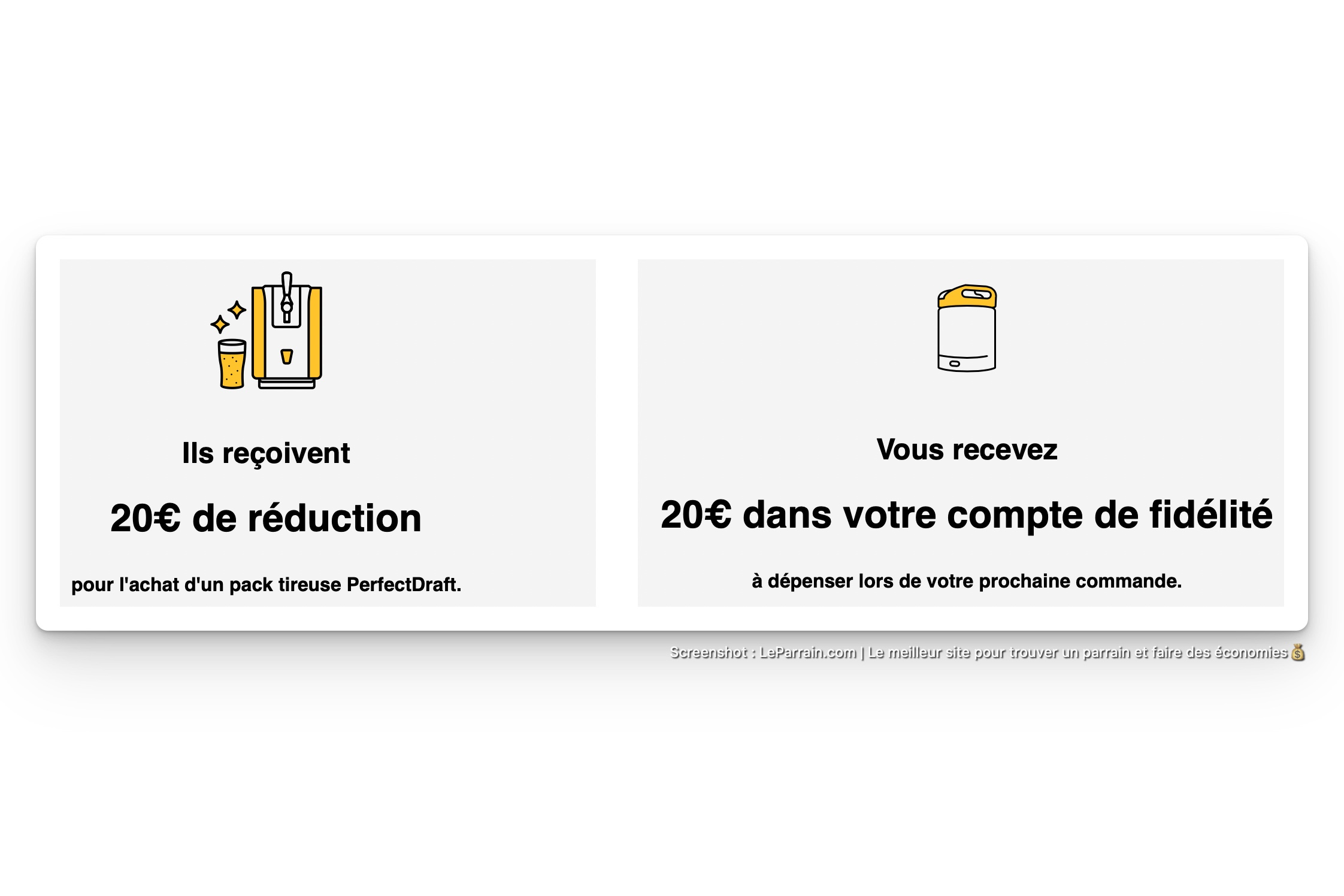 Capture d'écran 4 du programme de parrainage PerfectDraft
