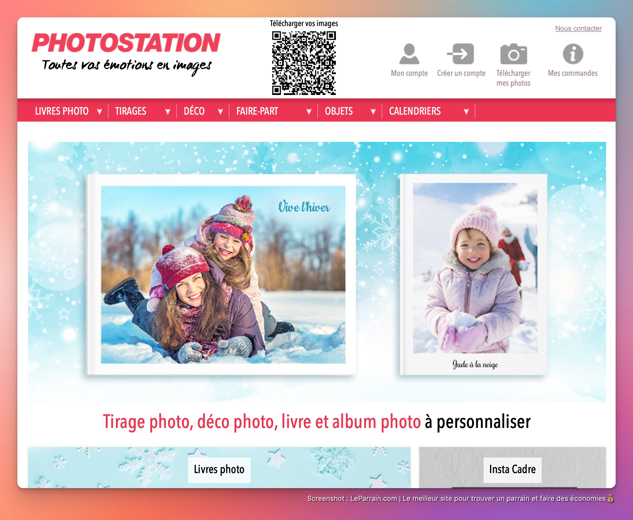 Capture d'écran 1 du programme de parrainage Photostation