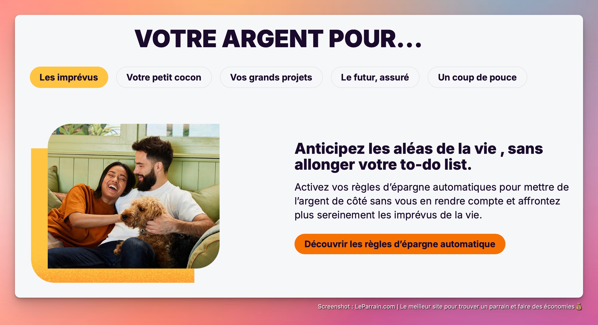 Capture d'écran 4 du programme de parrainage Plum