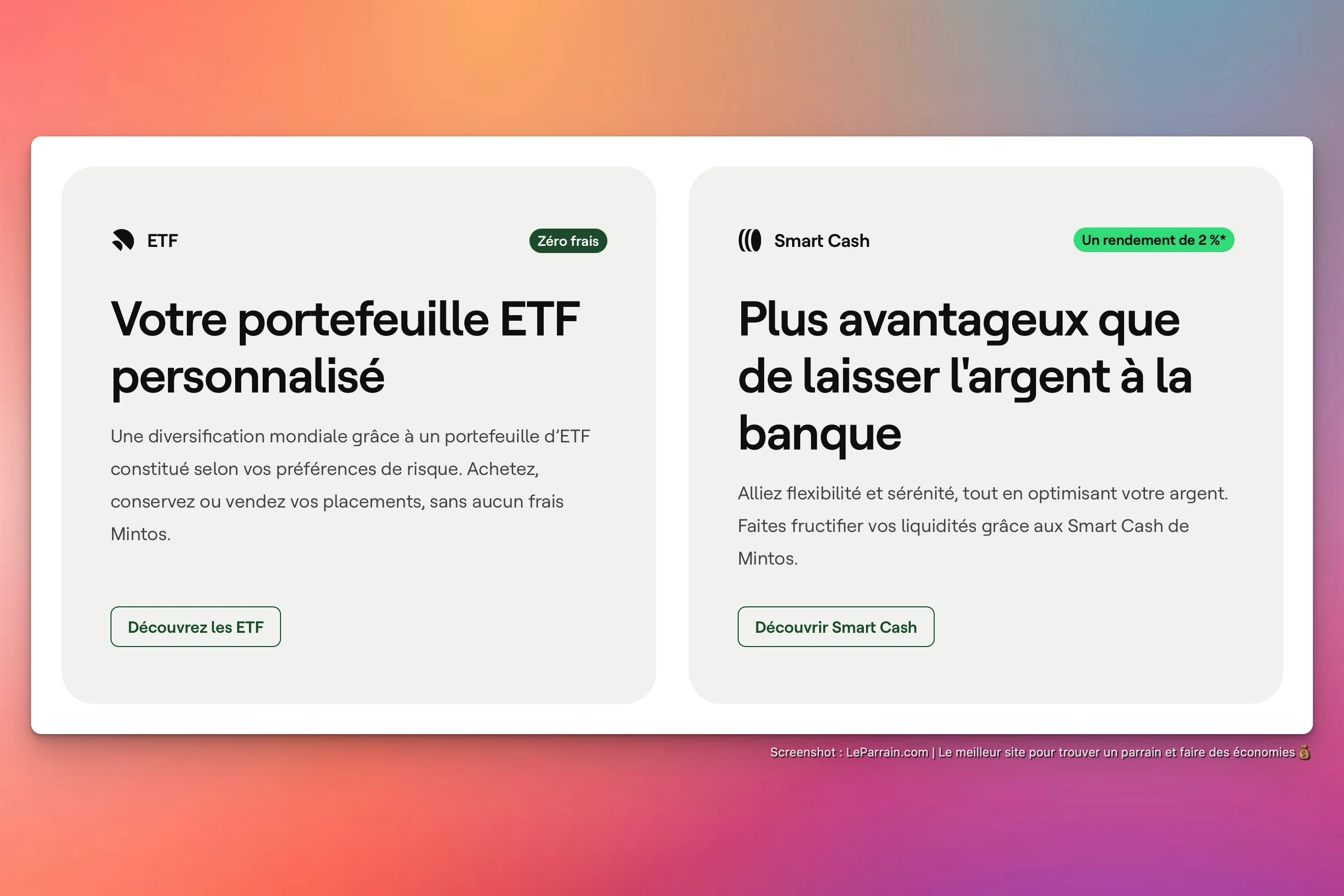 Capture d'écran 3 du programme de parrainage 