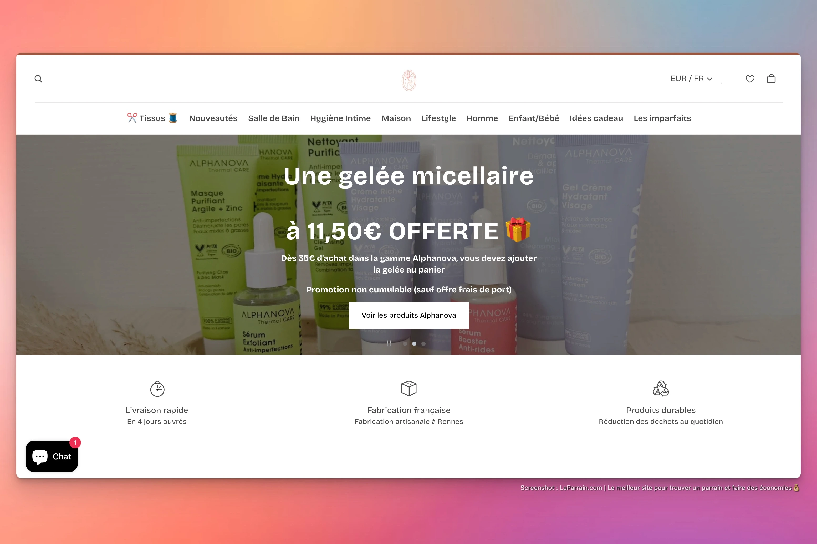 Capture d'écran 4 du programme de parrainage 