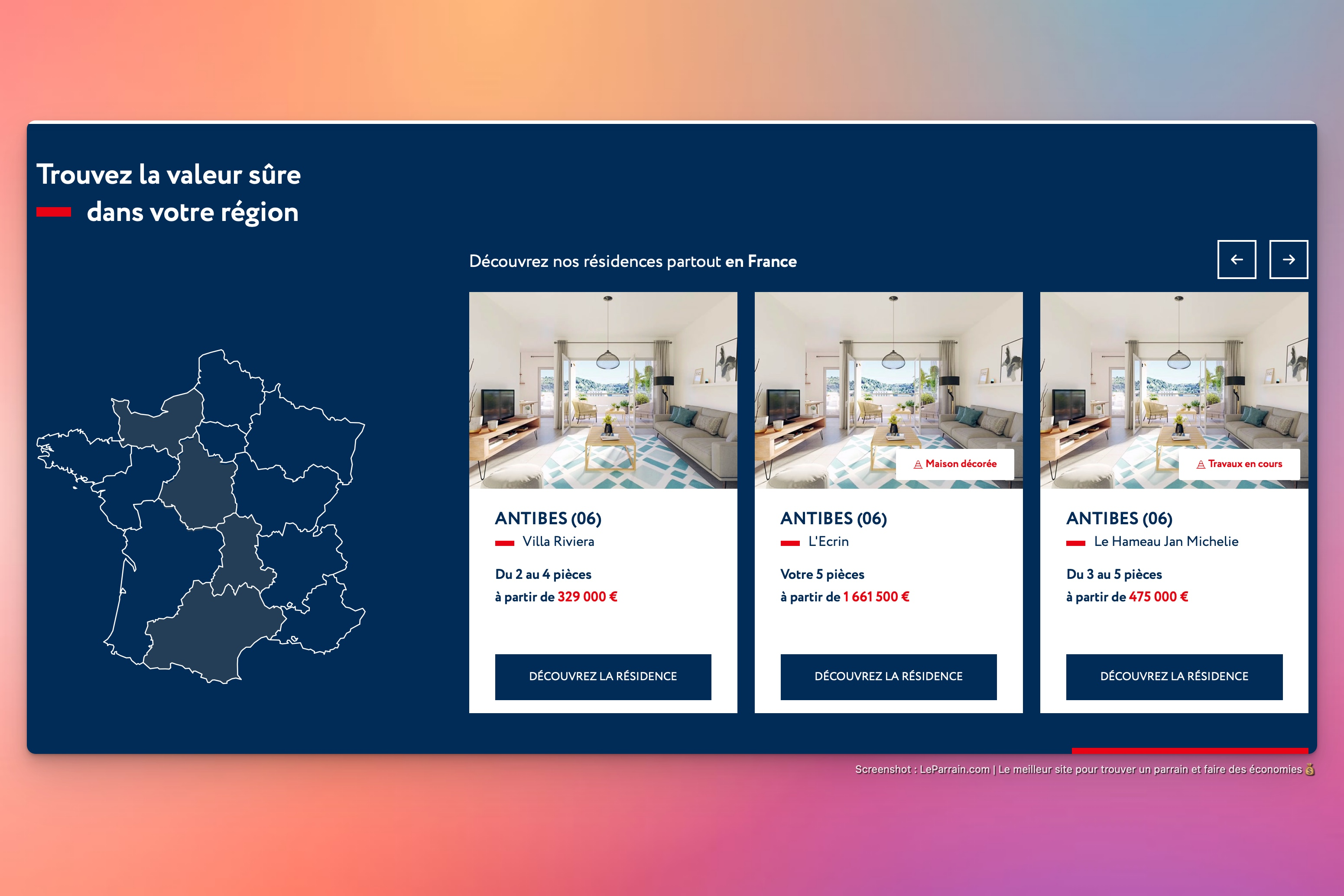 Capture d'écran 1 du programme de parrainage Promogim