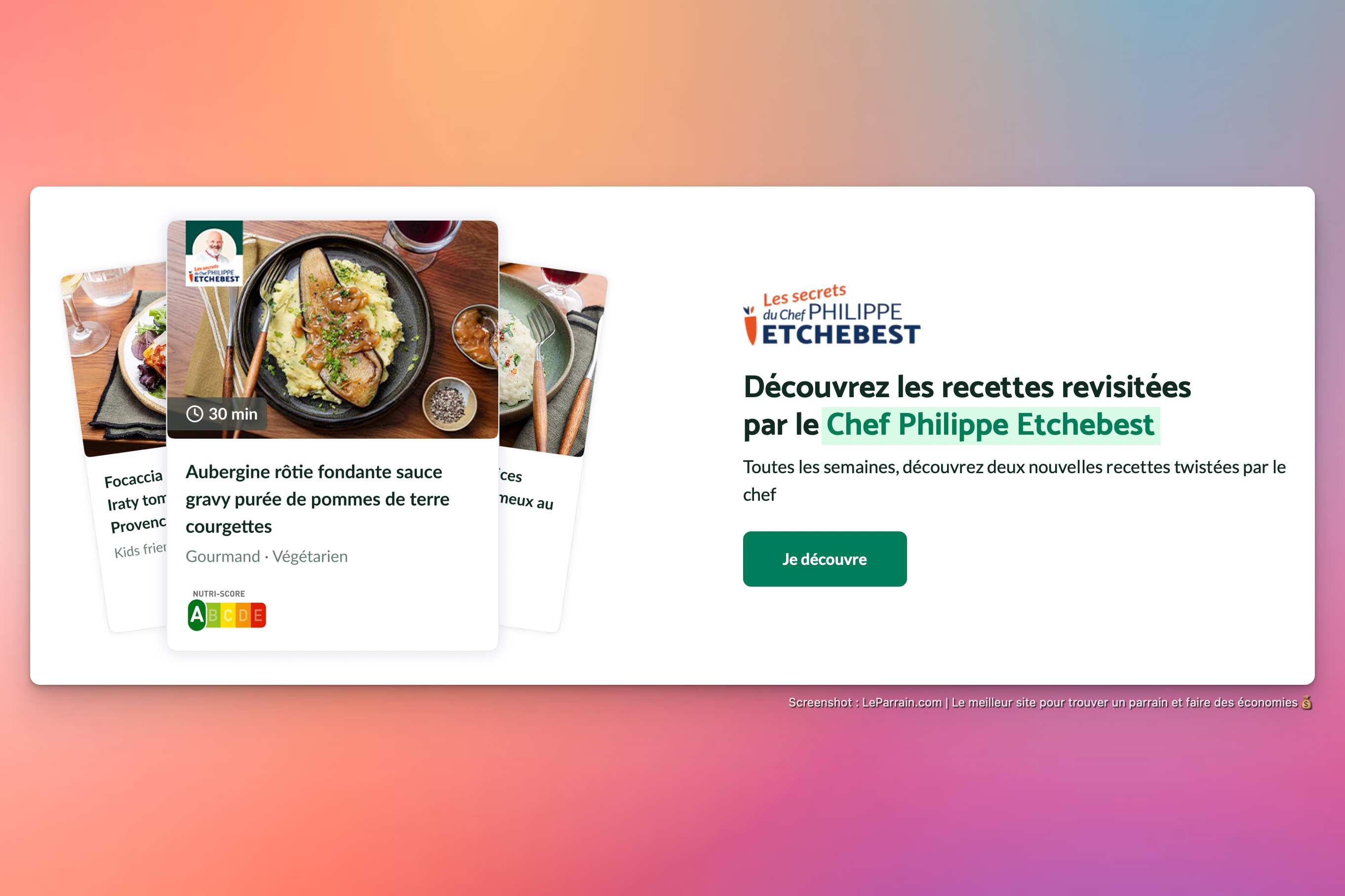 Capture d'écran 3 du programme de parrainage Quitoque