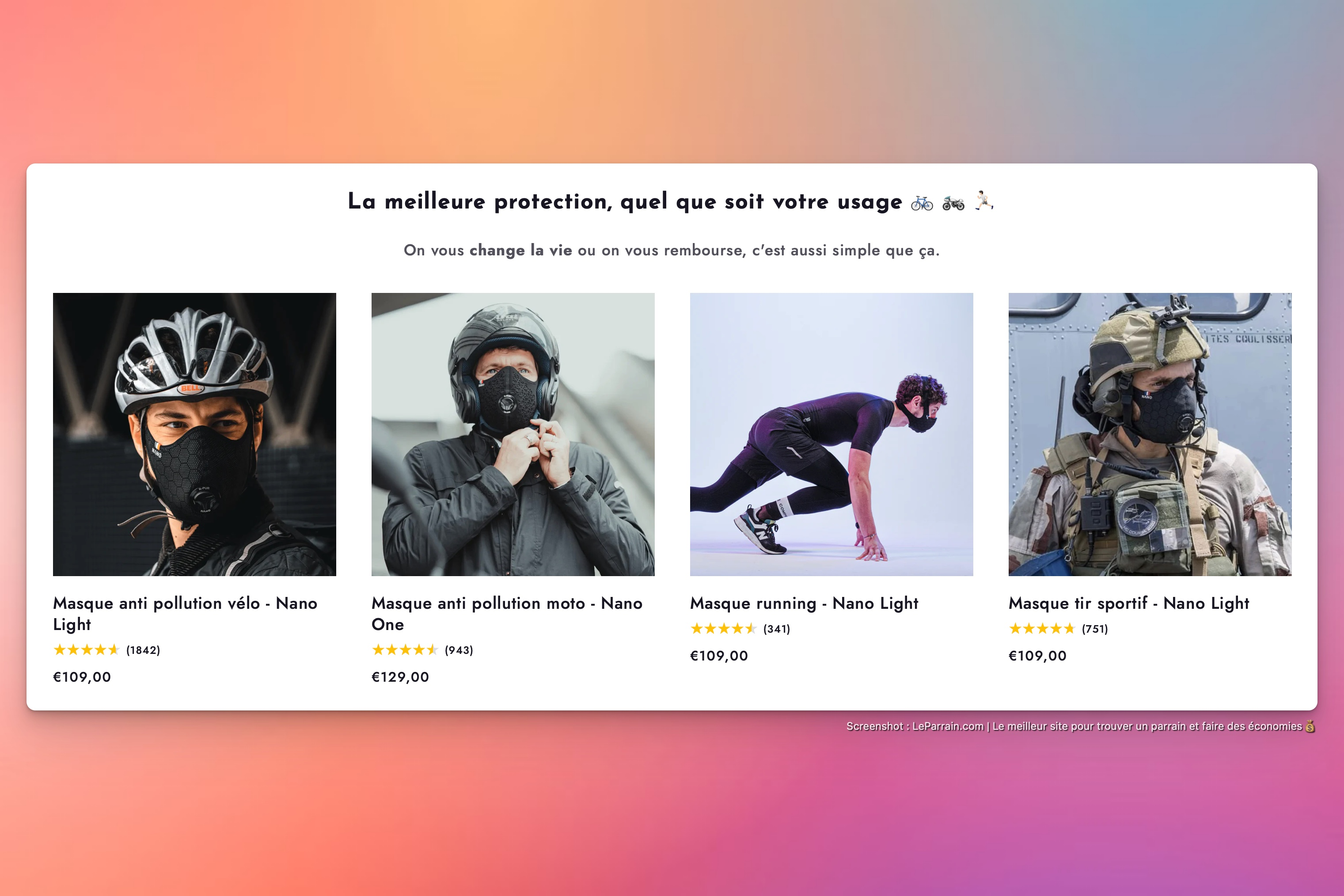Capture d'écran 3 du programme de parrainage R-PUR