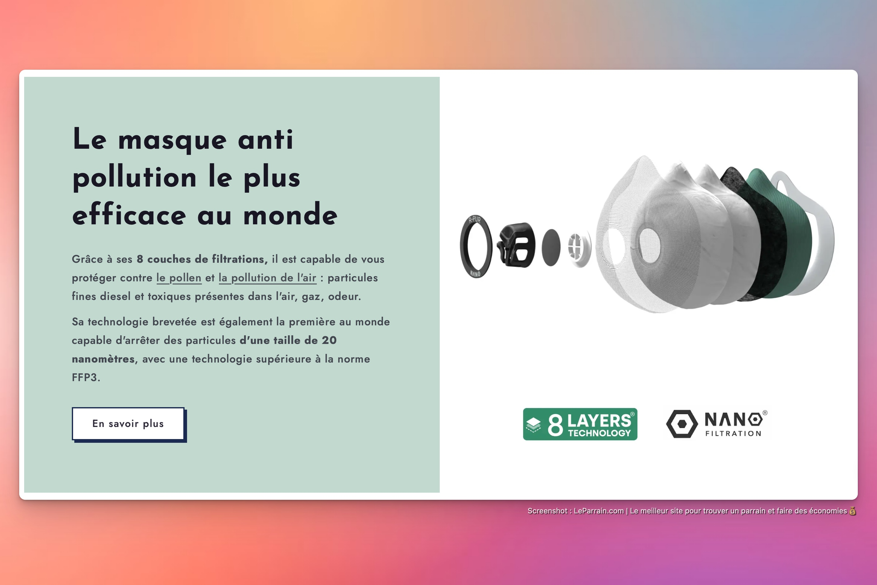 Capture d'écran 4 du programme de parrainage R-PUR