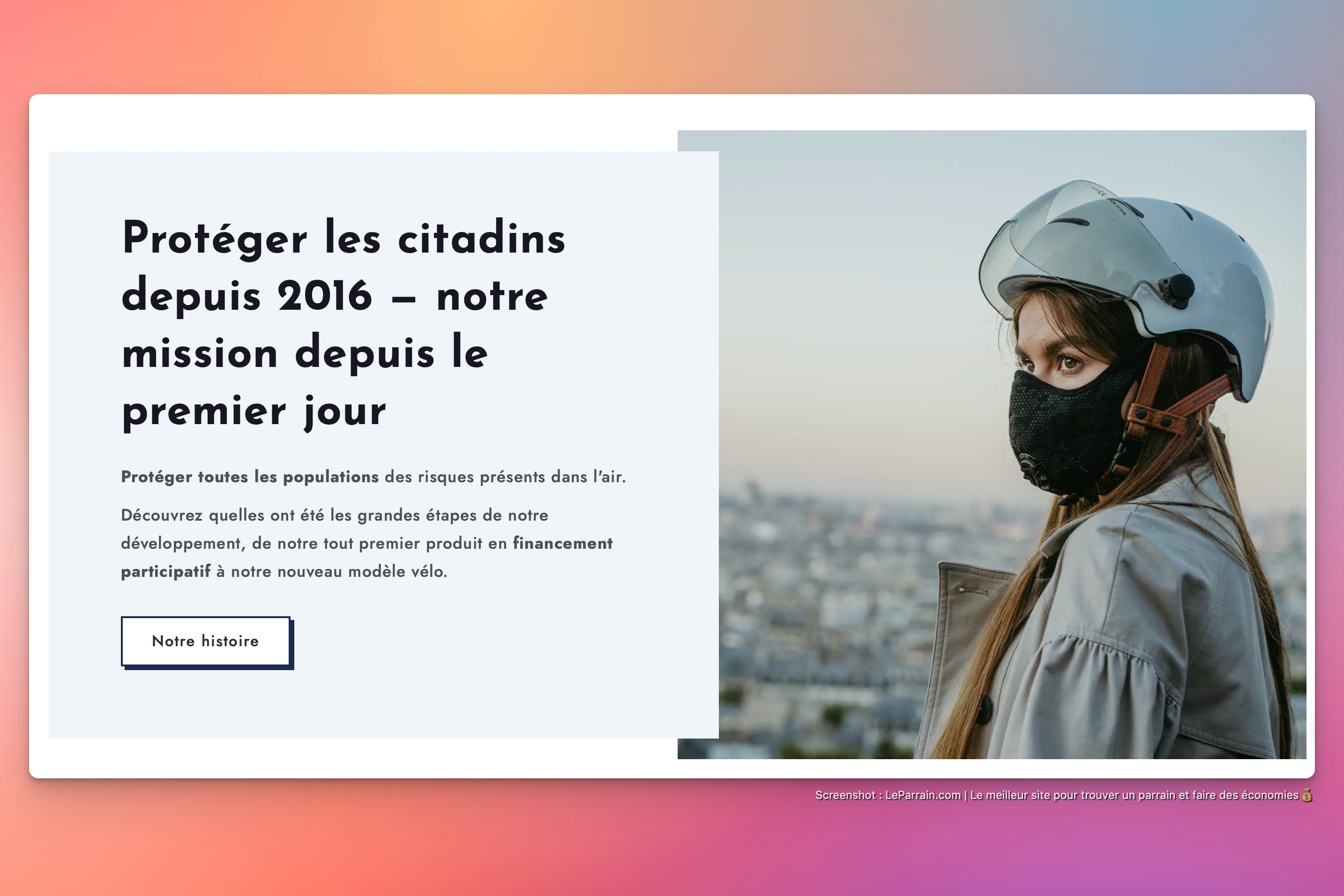 Capture d'écran 5 du programme de parrainage R-PUR