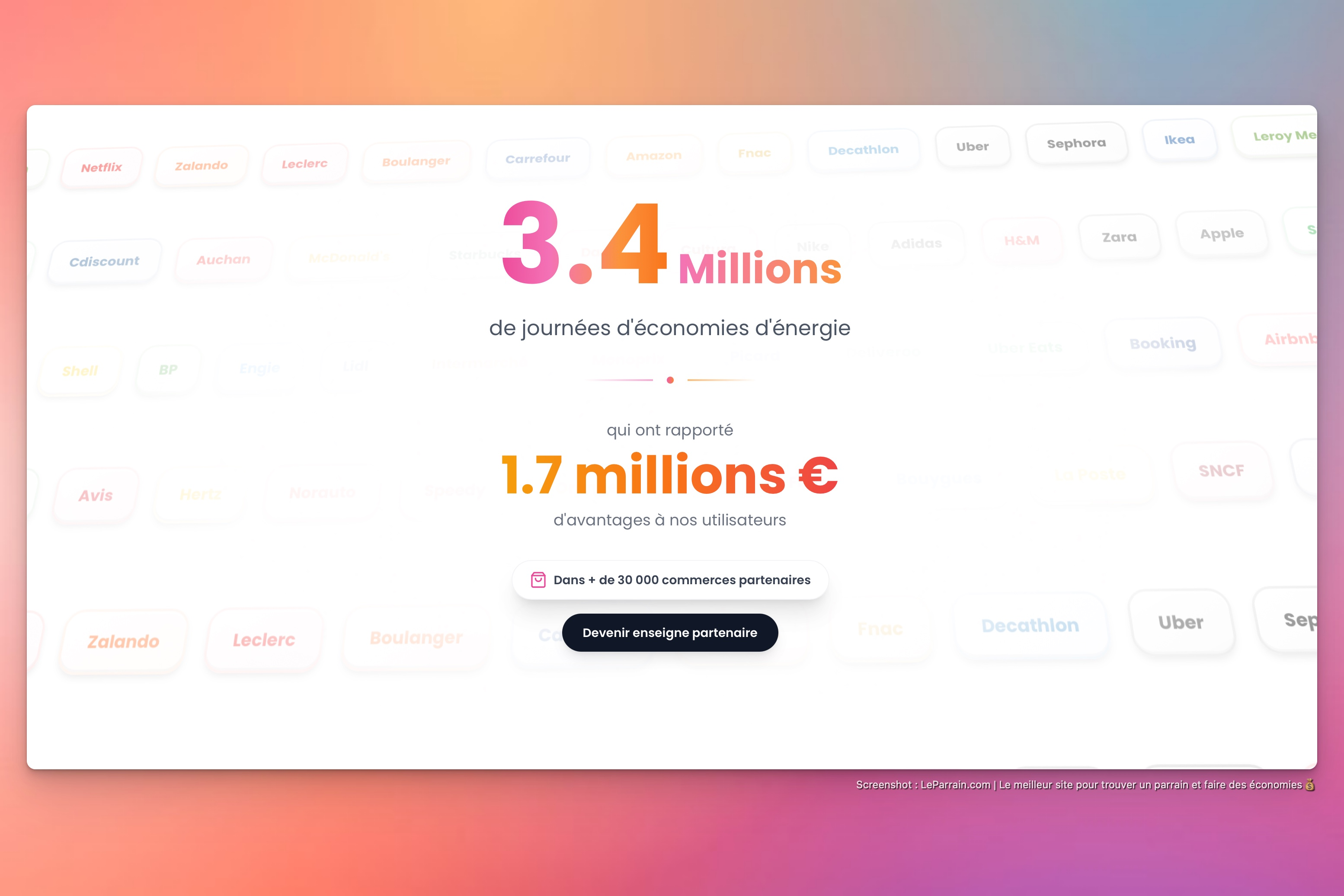 Capture d'écran 4 du programme de parrainage Reevolt