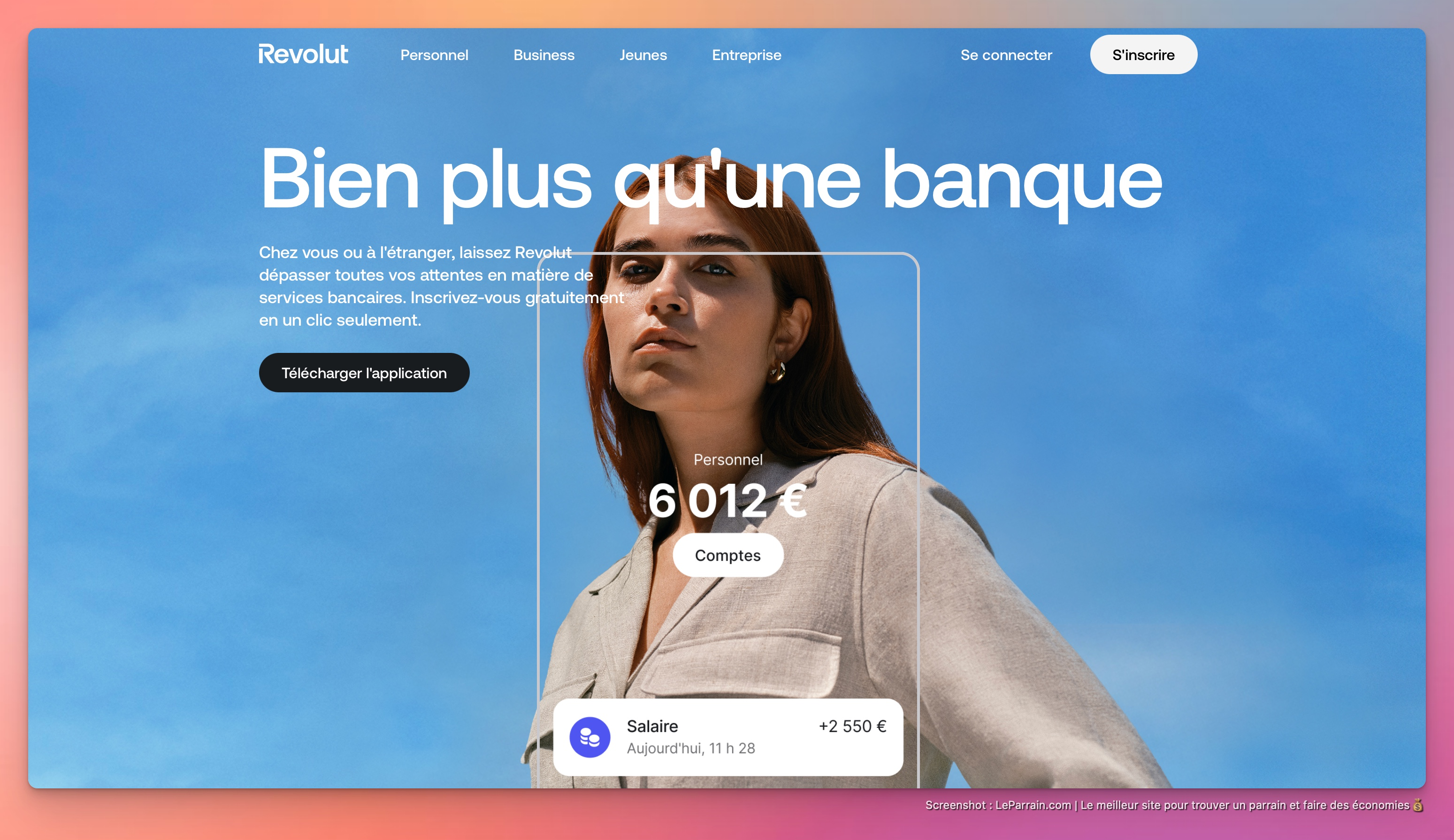 Capture d'écran 2 du programme de parrainage Revolut