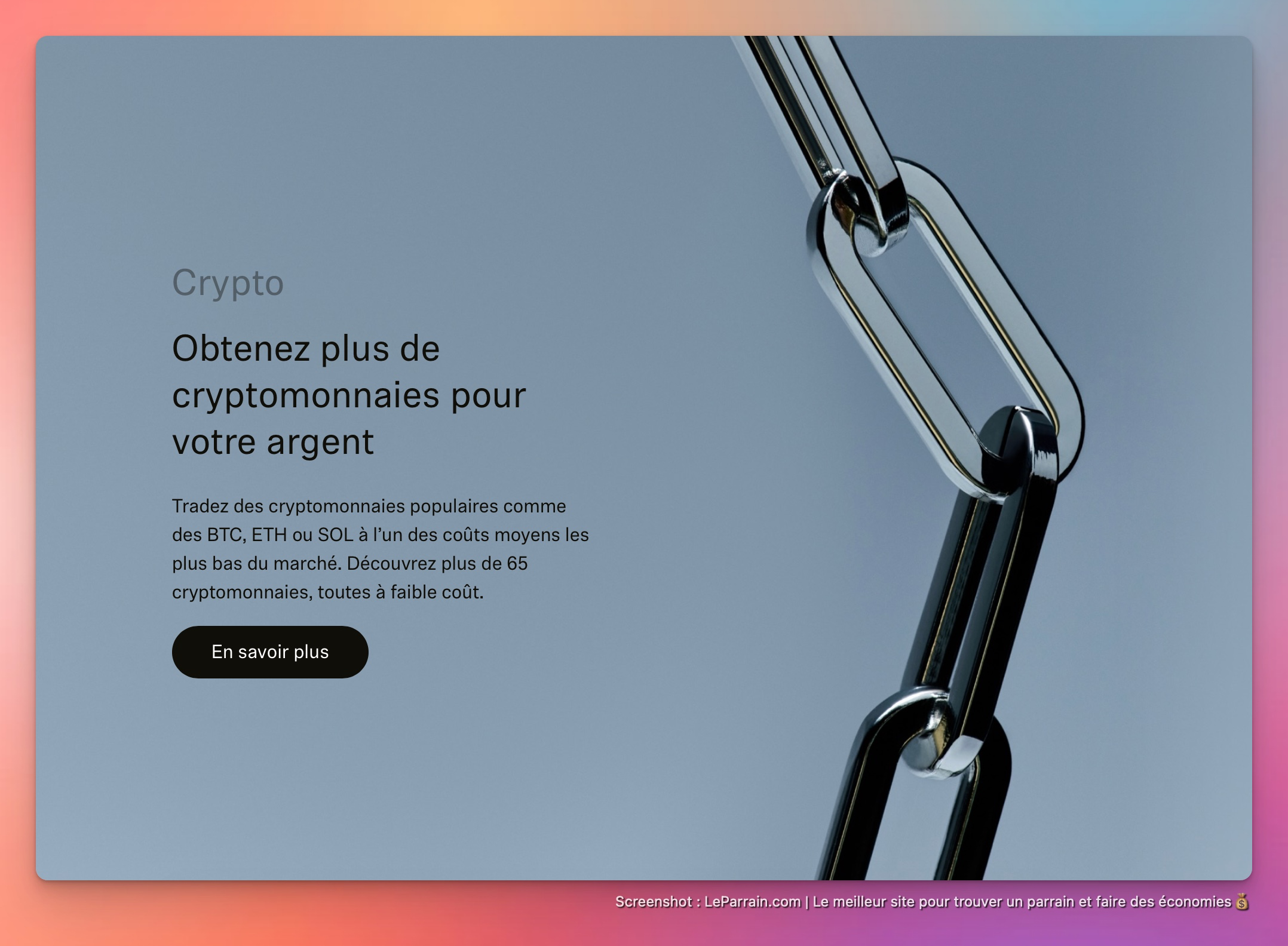 Capture d'écran 3 du programme de parrainage Robinhood