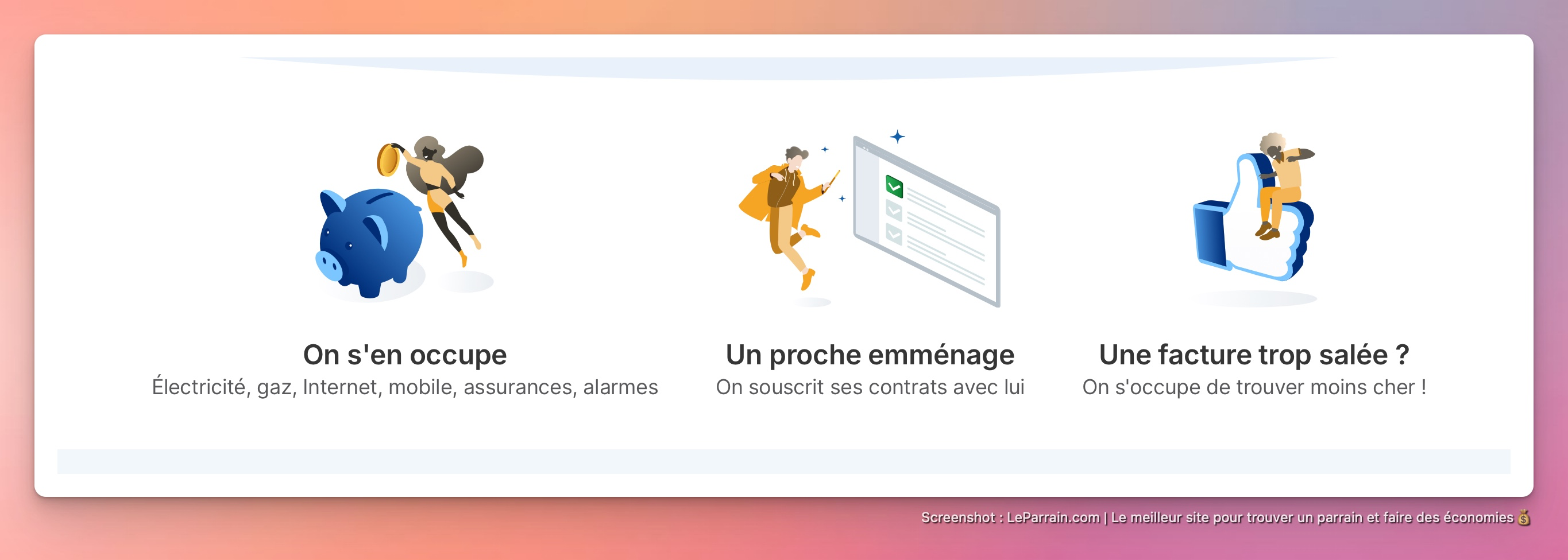 Capture d'écran 2 du programme de parrainage Selectra