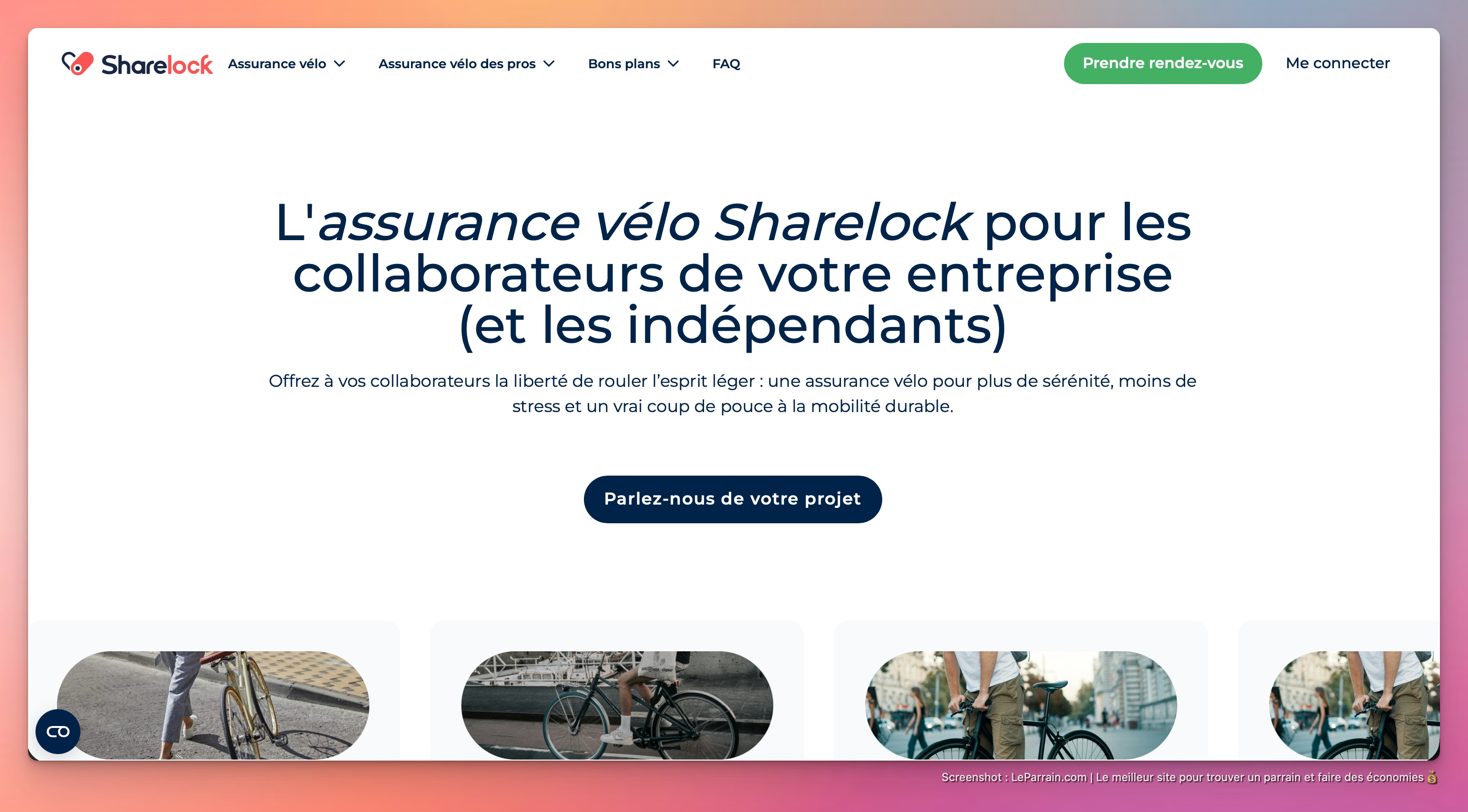 Capture d'écran 2 du programme de parrainage Sharelock