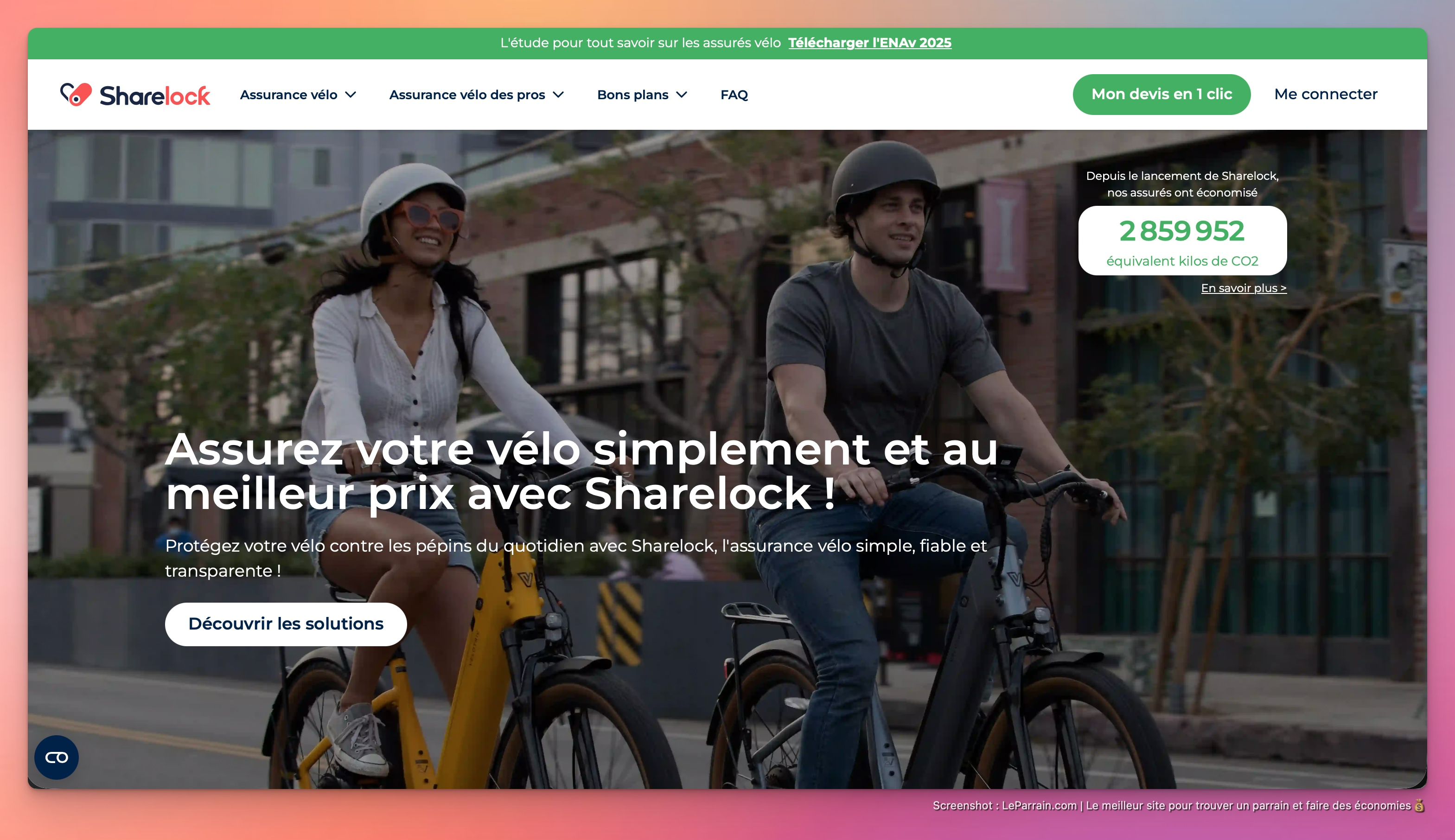 Capture d'écran 3 du programme de parrainage Sharelock
