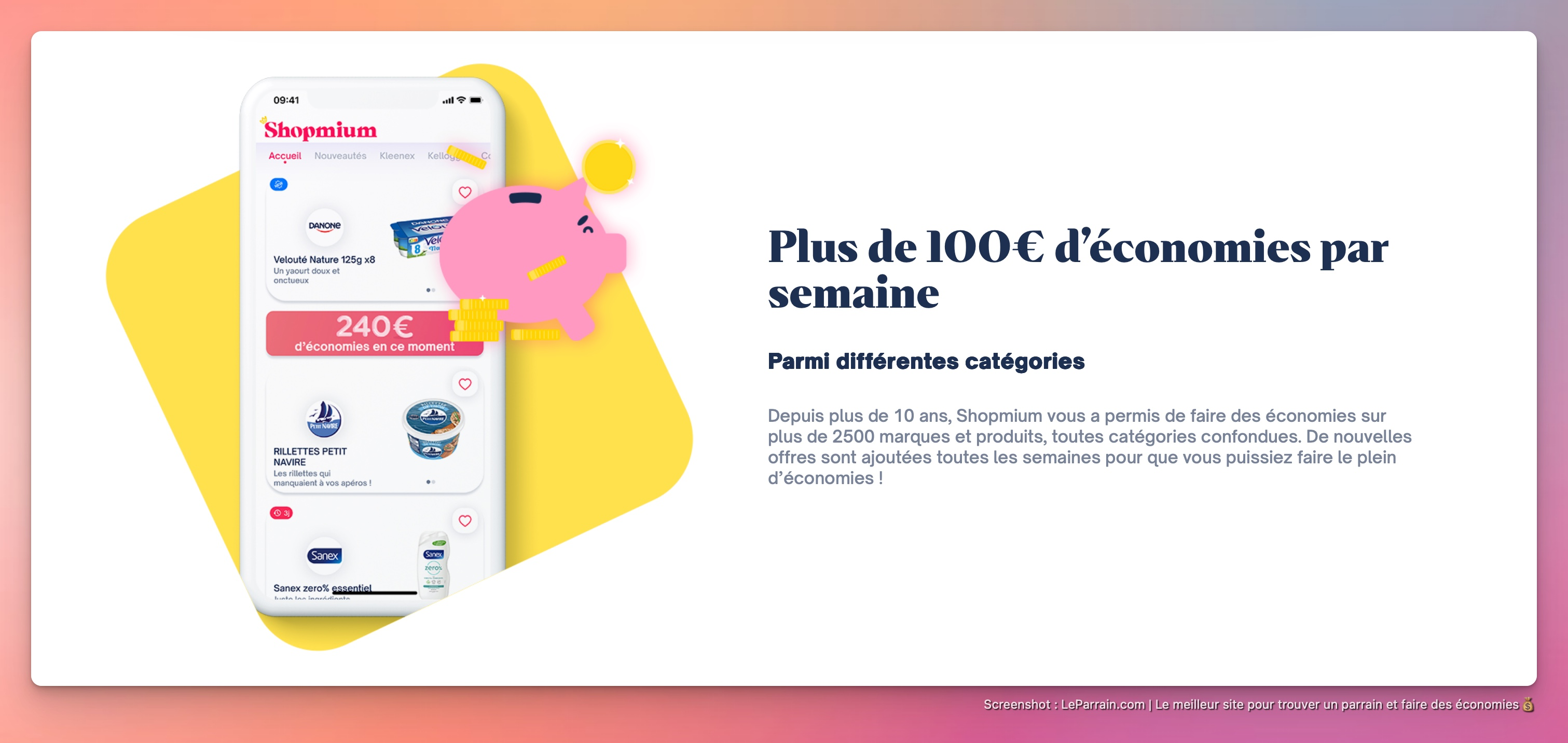Capture d'écran 4 du programme de parrainage Shopmium