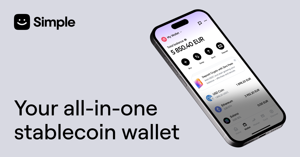 Capture d'écran de Simple: All-in-one Stablecoin Wallet