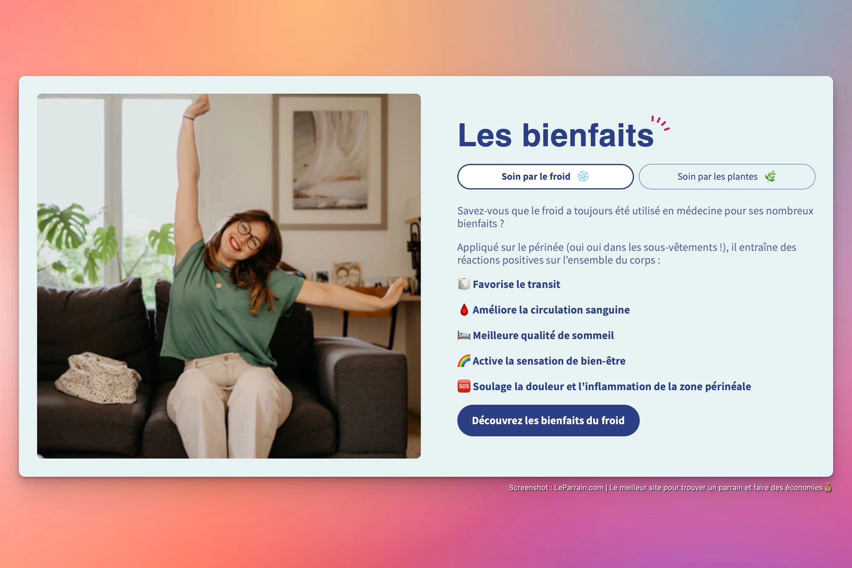 Capture d'écran 5 du programme de parrainage Sister Feel