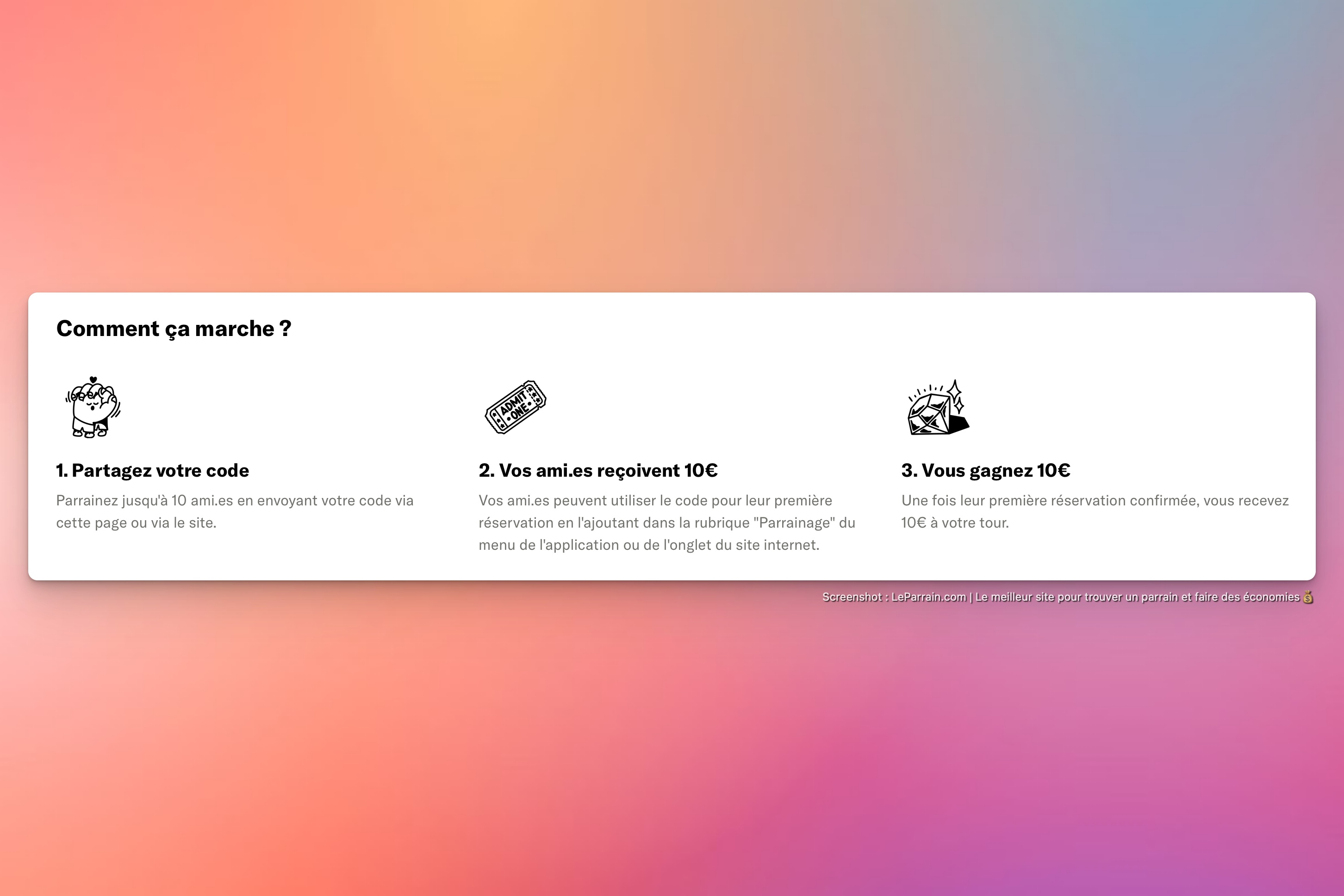 Capture d'écran 5 du programme de parrainage Staycation