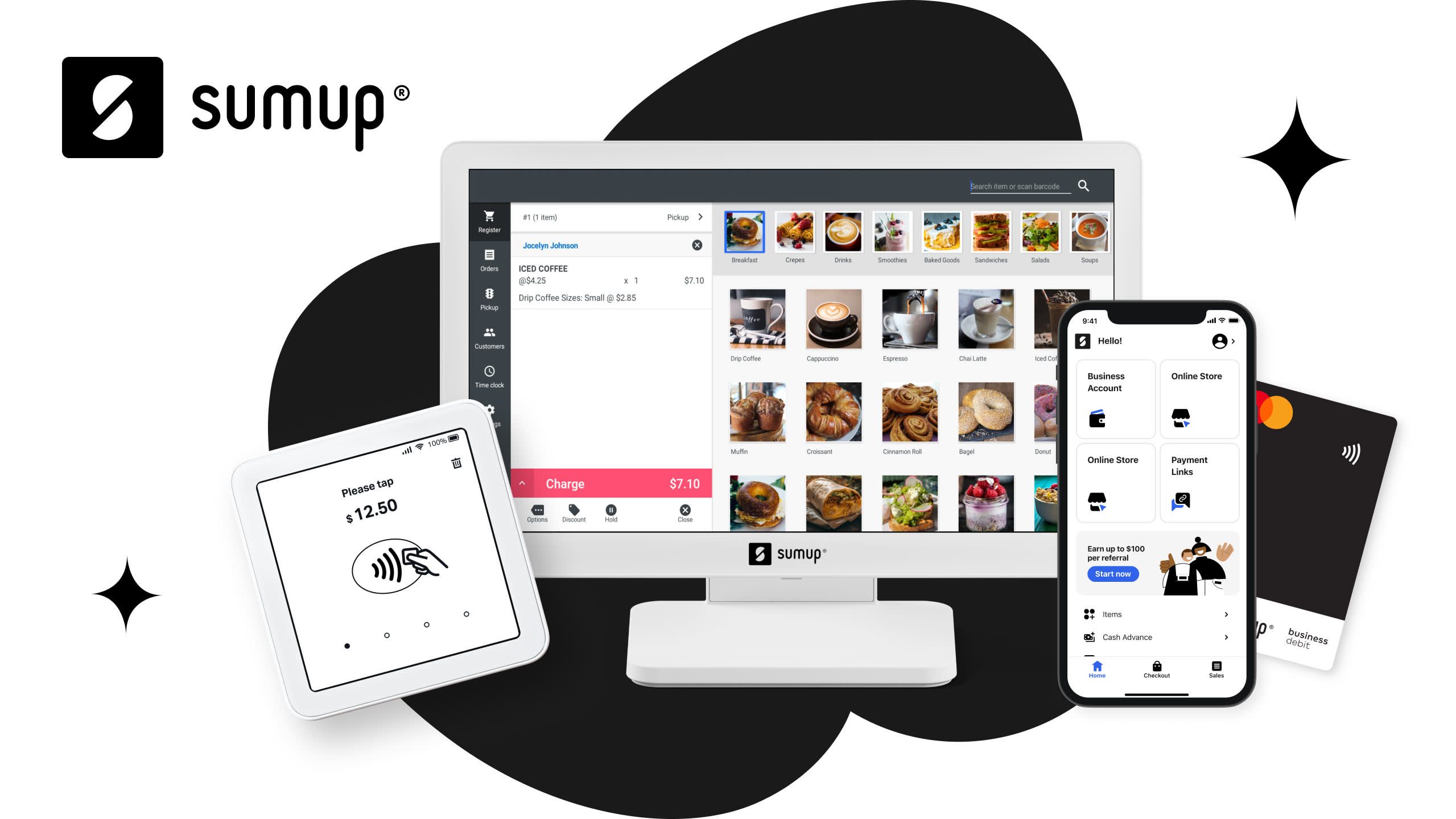 Capture d'écran de SumUp: Card Readers and POS Systems | Payment Solutions