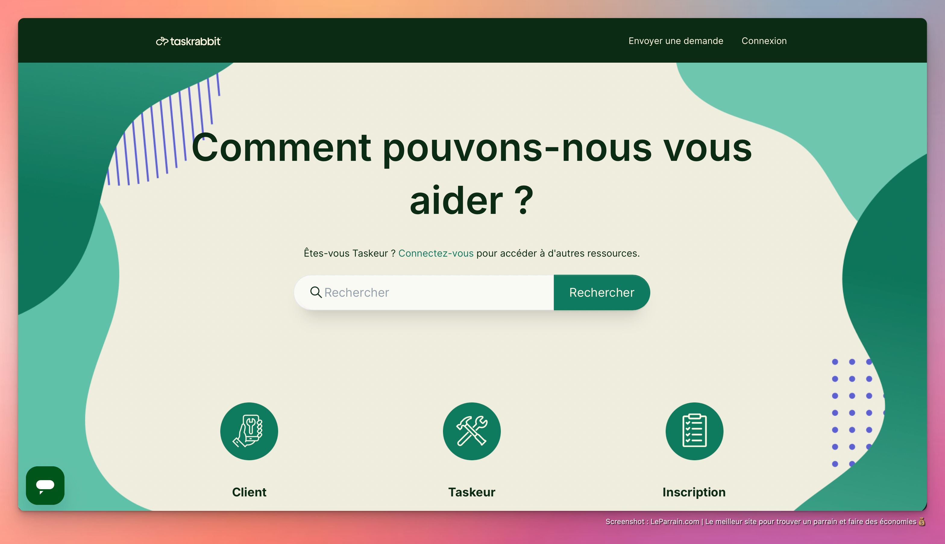 Capture d'écran 2 du programme de parrainage TaskRabbit