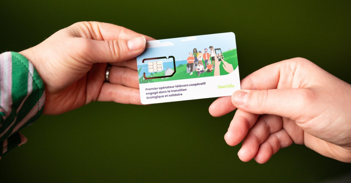 Capture d'écran de TeleCoop, premier opérateur télécom coopératif