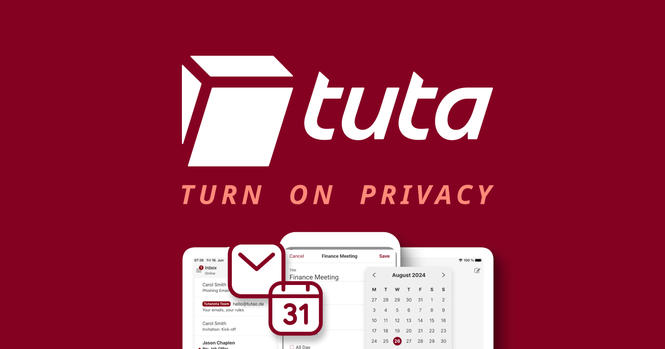Capture d'écran de Tuta: Turn ON privacy for free with secure emails, calendars &amp; contacts | Tut