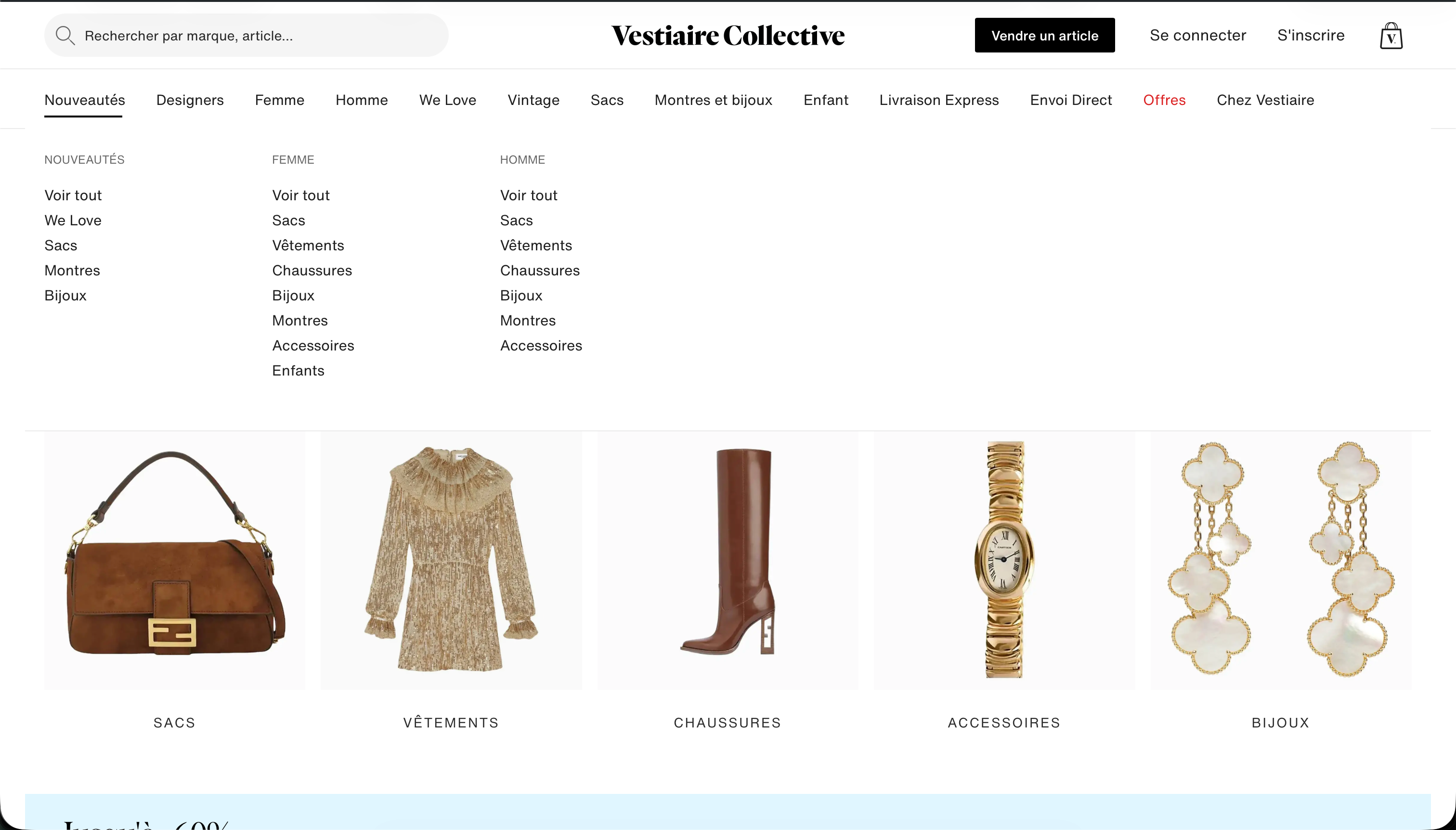 Capture d'écran 1 du programme de parrainage Vestiaire Collective