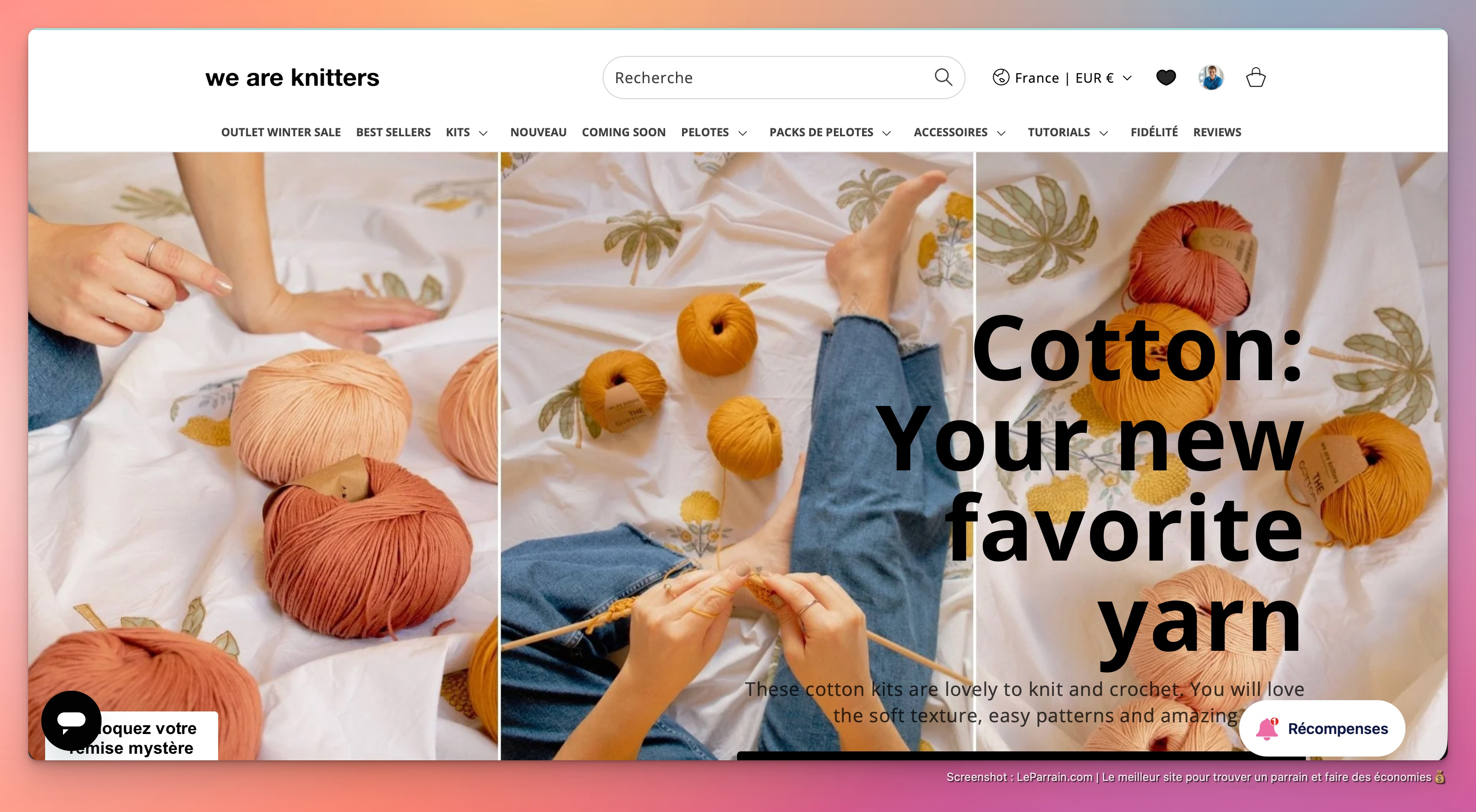 Capture d'écran 4 du programme de parrainage We Are Knitters